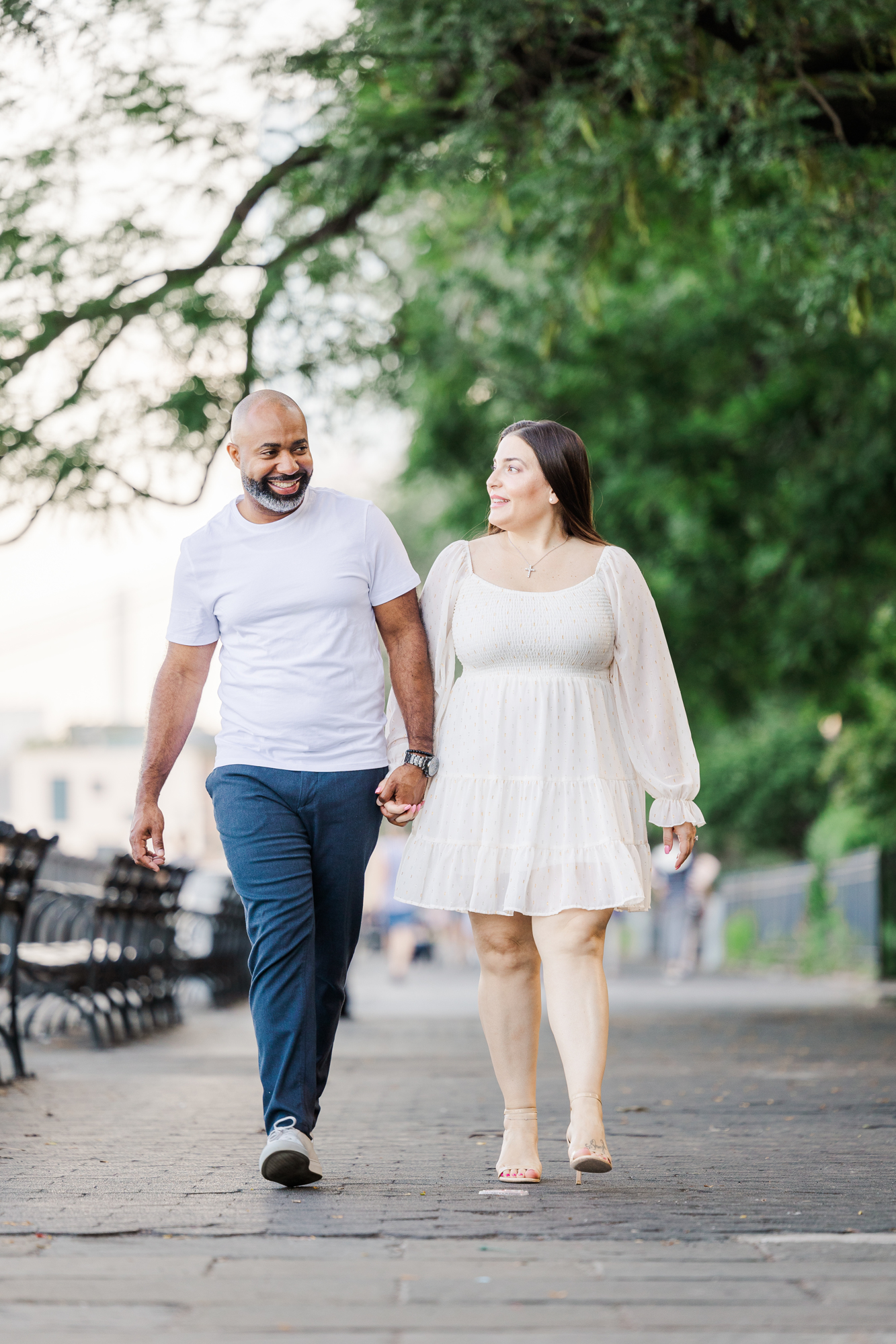 Unique Brooklyn Heights Promenade Engagement Session