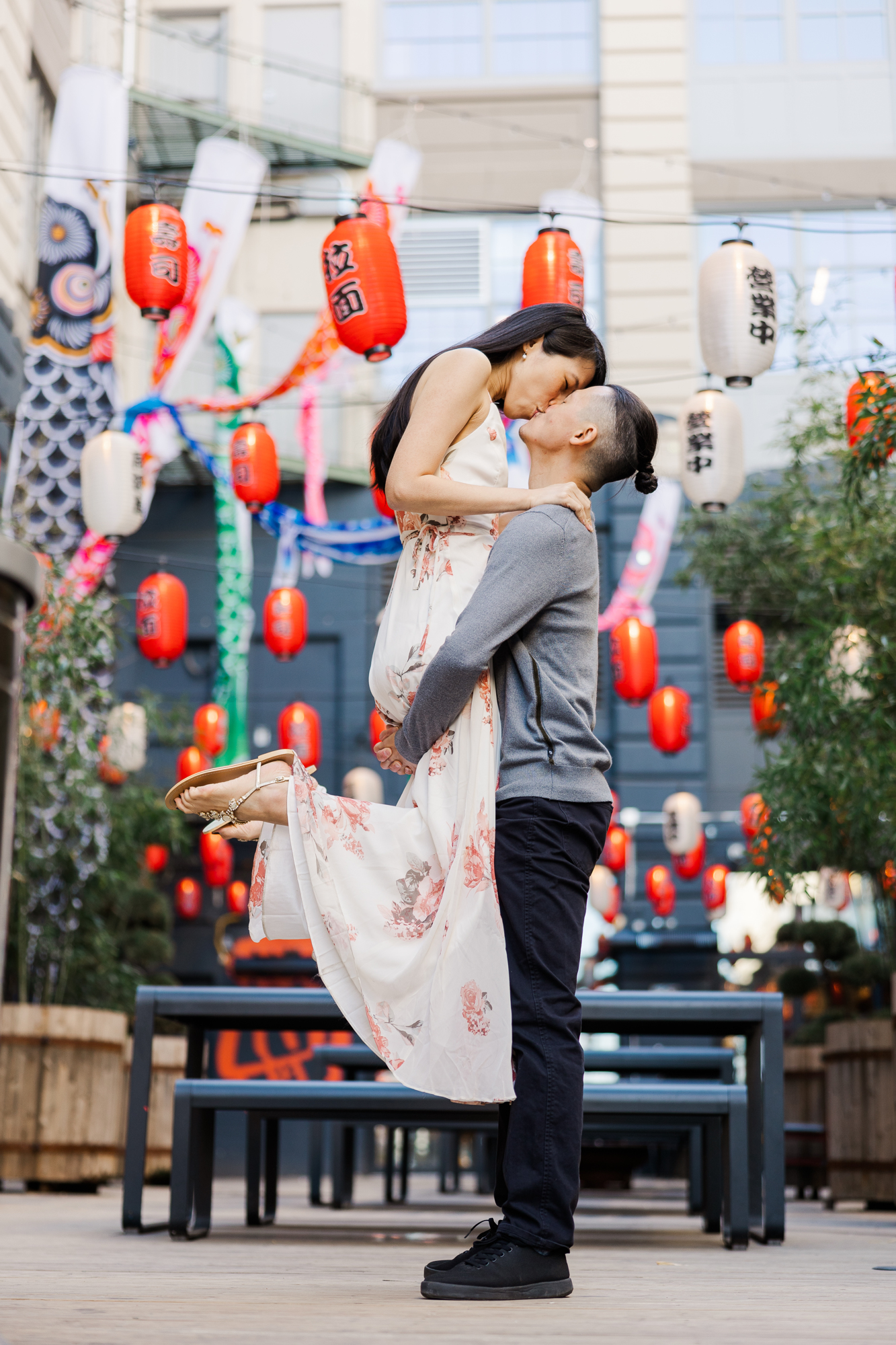 Romantic Brooklyn Engagement Photos in Industry City