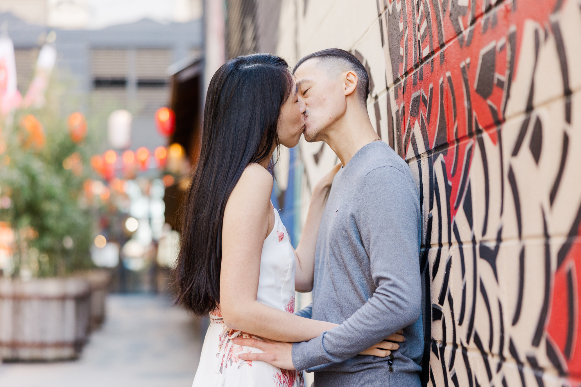 Pretty Brooklyn Engagement Photos in Industry City