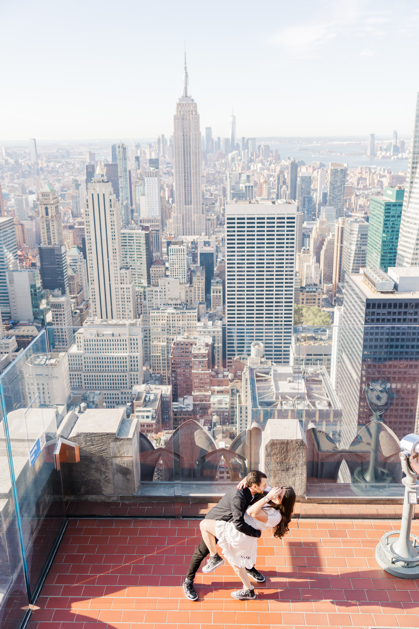 Cute Top Of The Rock Engagement Session