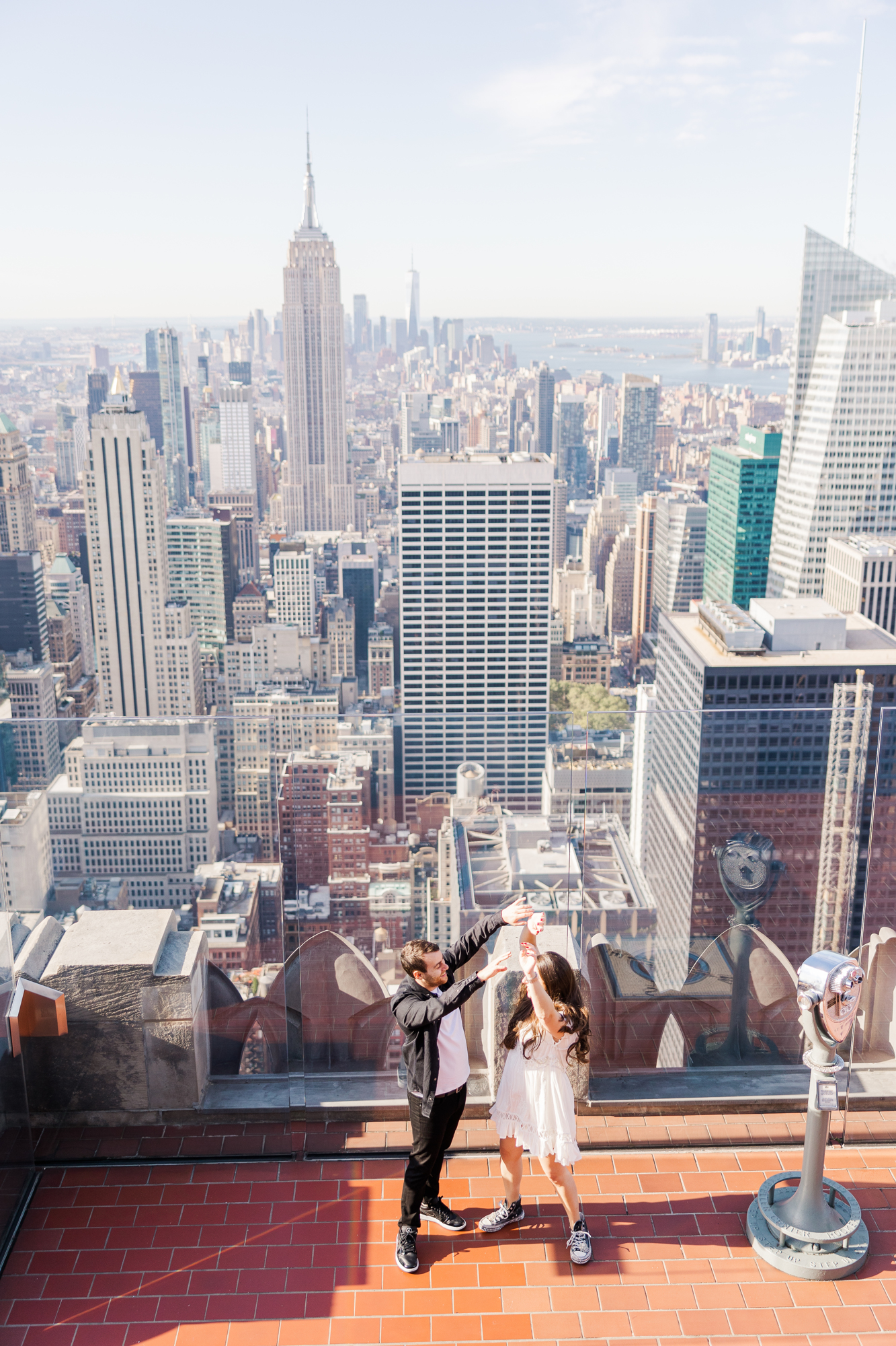 Magical Top Of The Rock Engagement Session