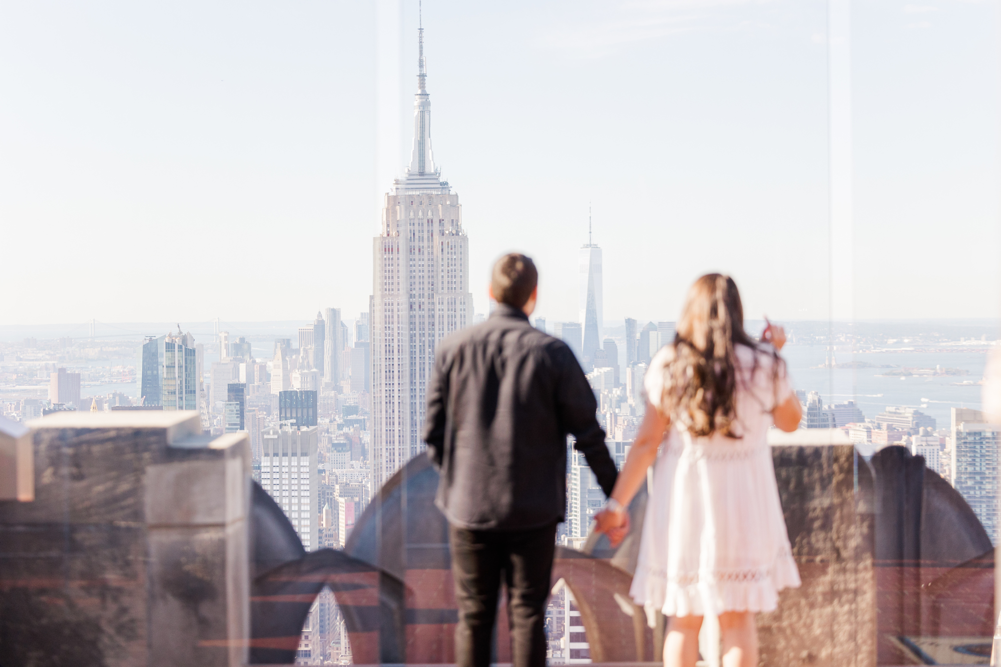 Intimate Top Of The Rock Engagement Session