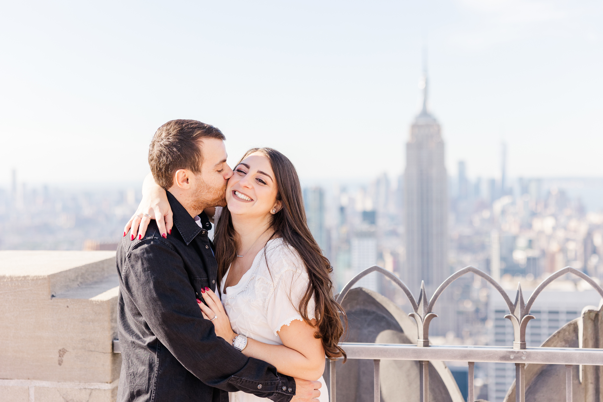 Jaw-Dropping Top Of The Rock Engagement Session