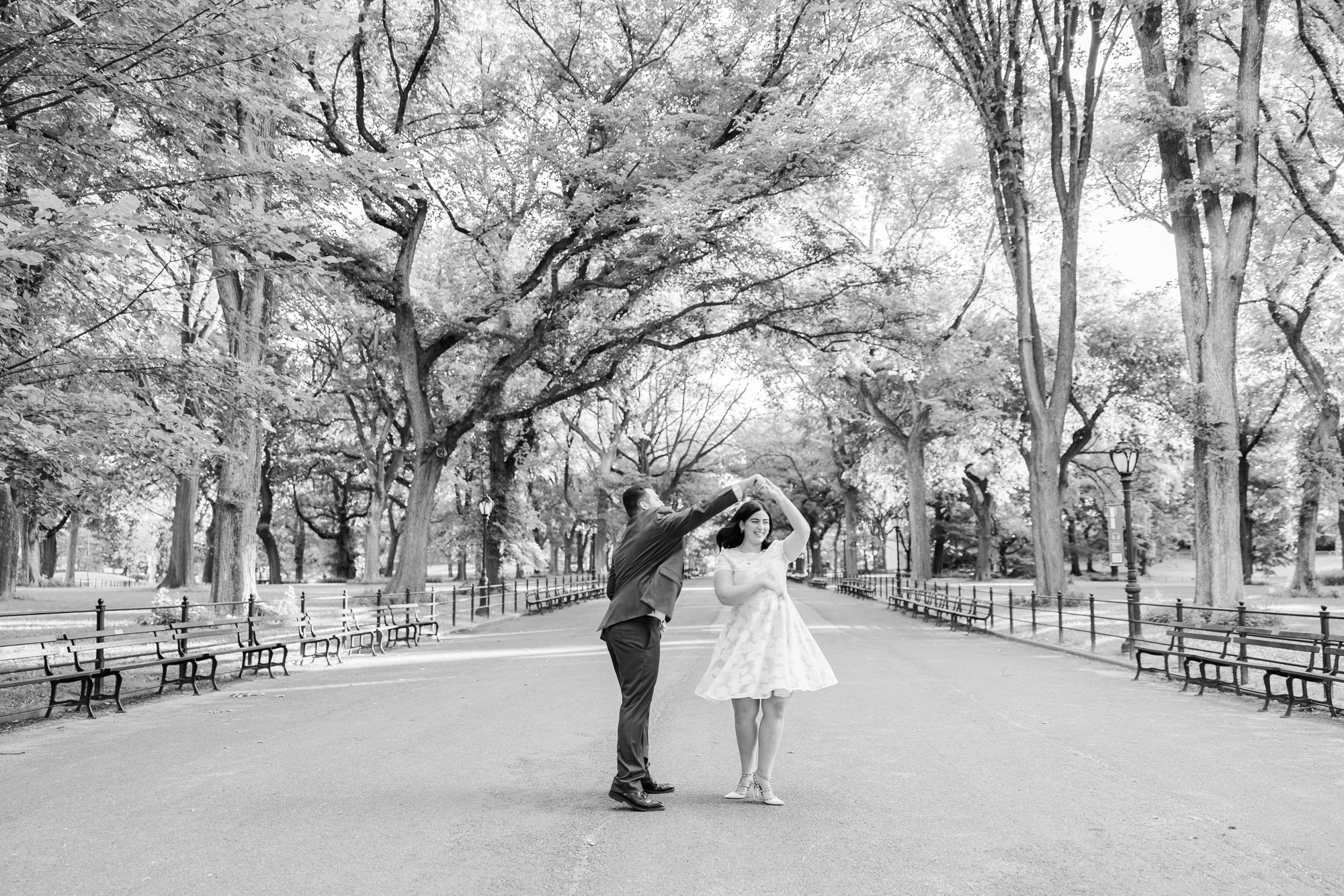 Romantic Engagement Photos with Landmarks, New York