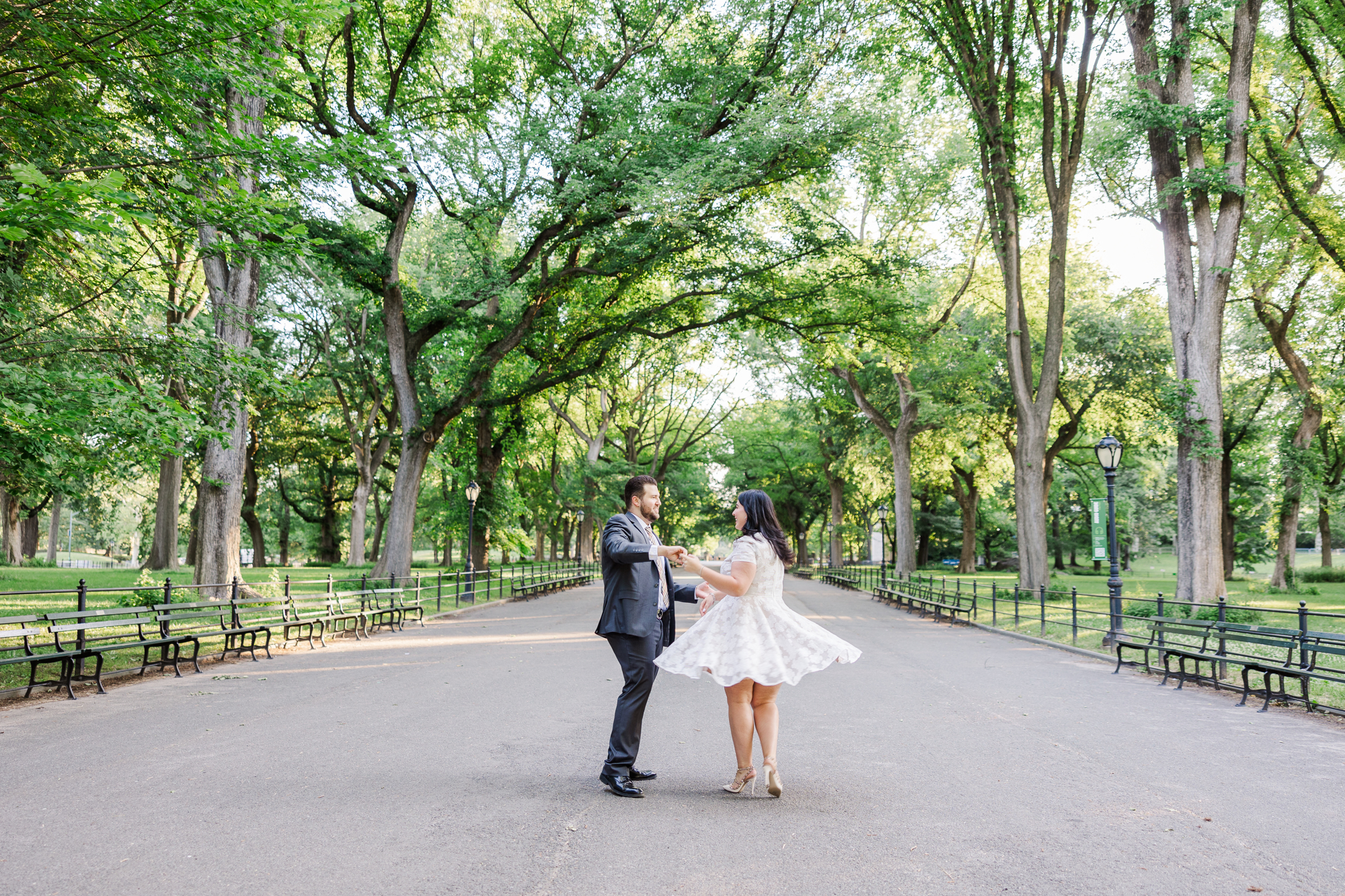 Stunning Engagement Photos with Landmarks, New York