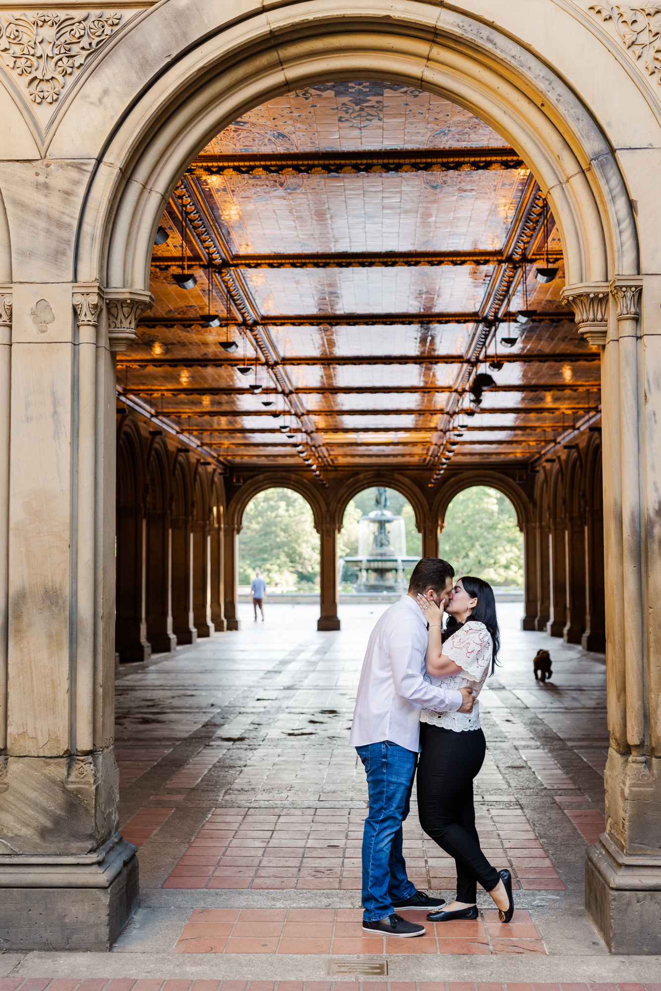 Radiant Central Park Engagement Photos in New York