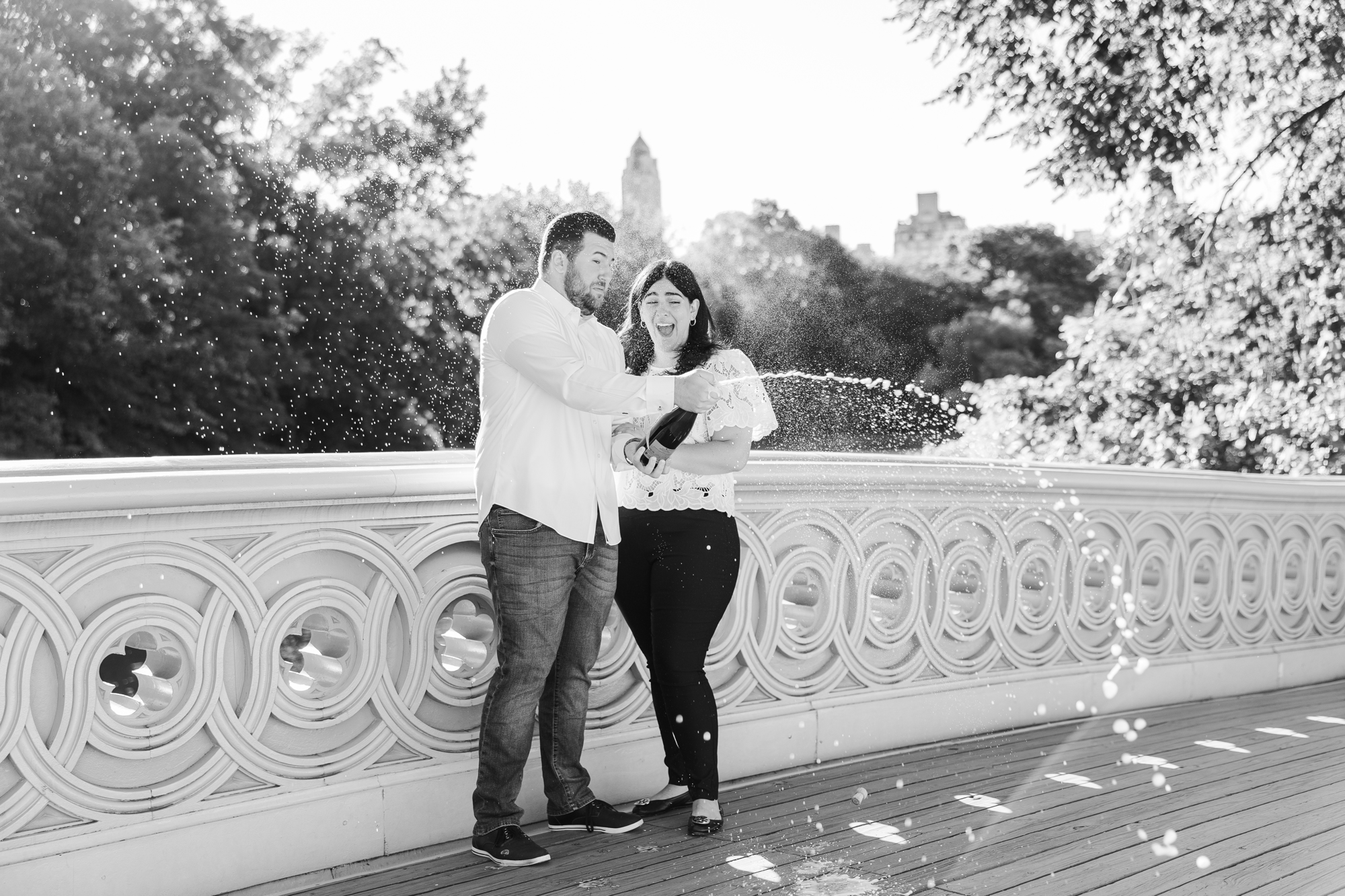 Vibrant Central Park Engagement Photos in New York