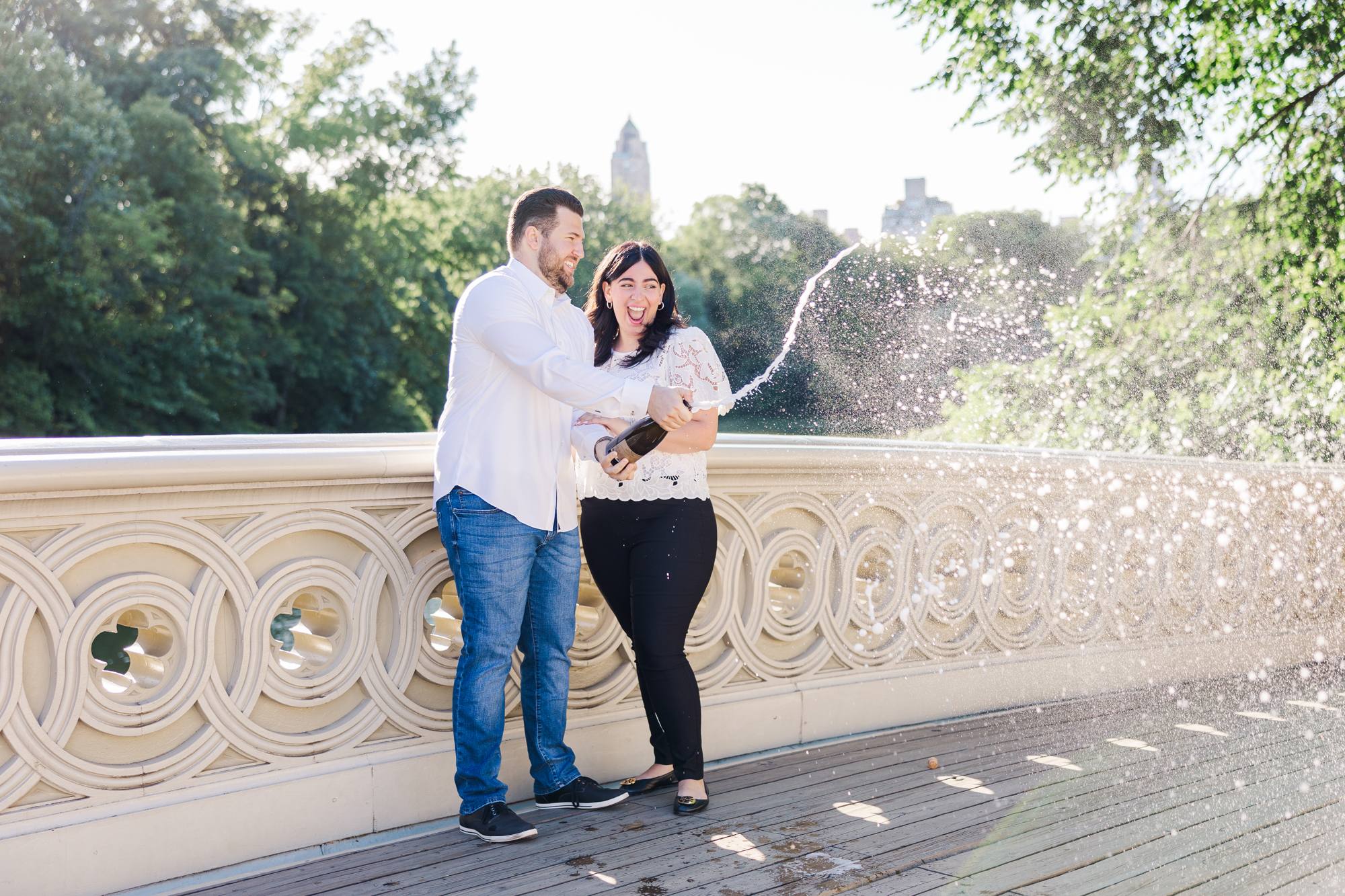 Candid Central Park Engagement Photos in New York