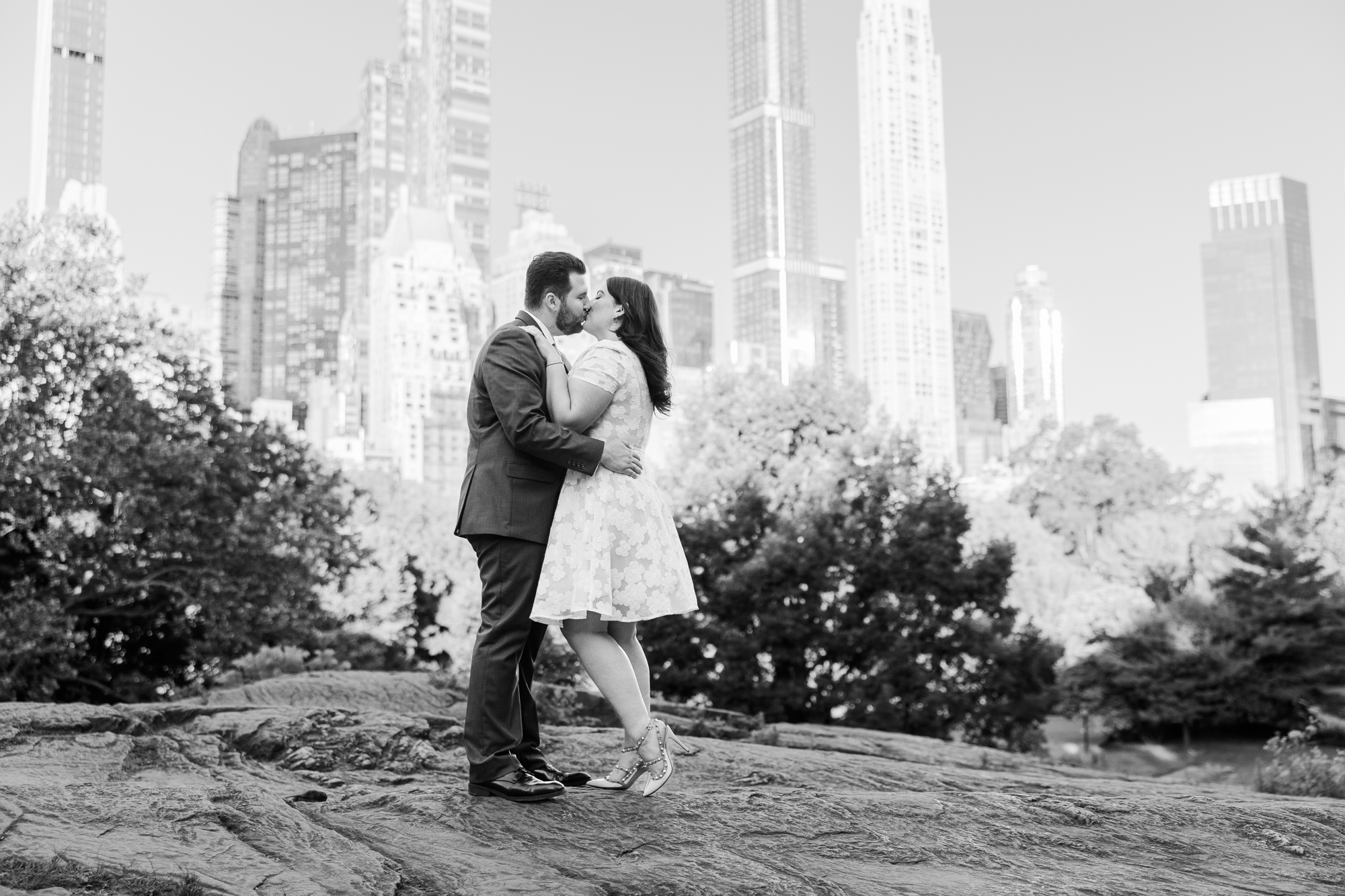 Unique Engagement Photos with Landmarks, New York