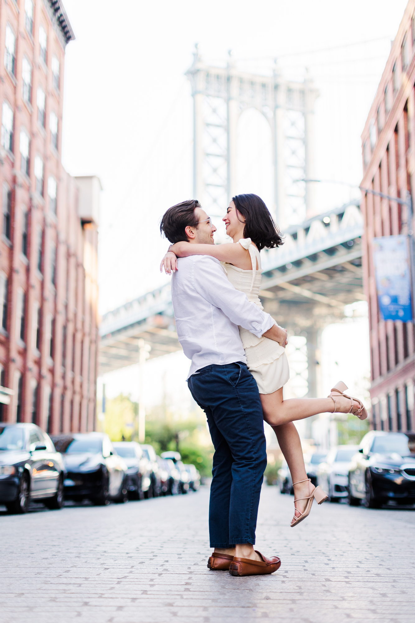 Sensational Engagement Photos Including Dog, Brooklyn NY