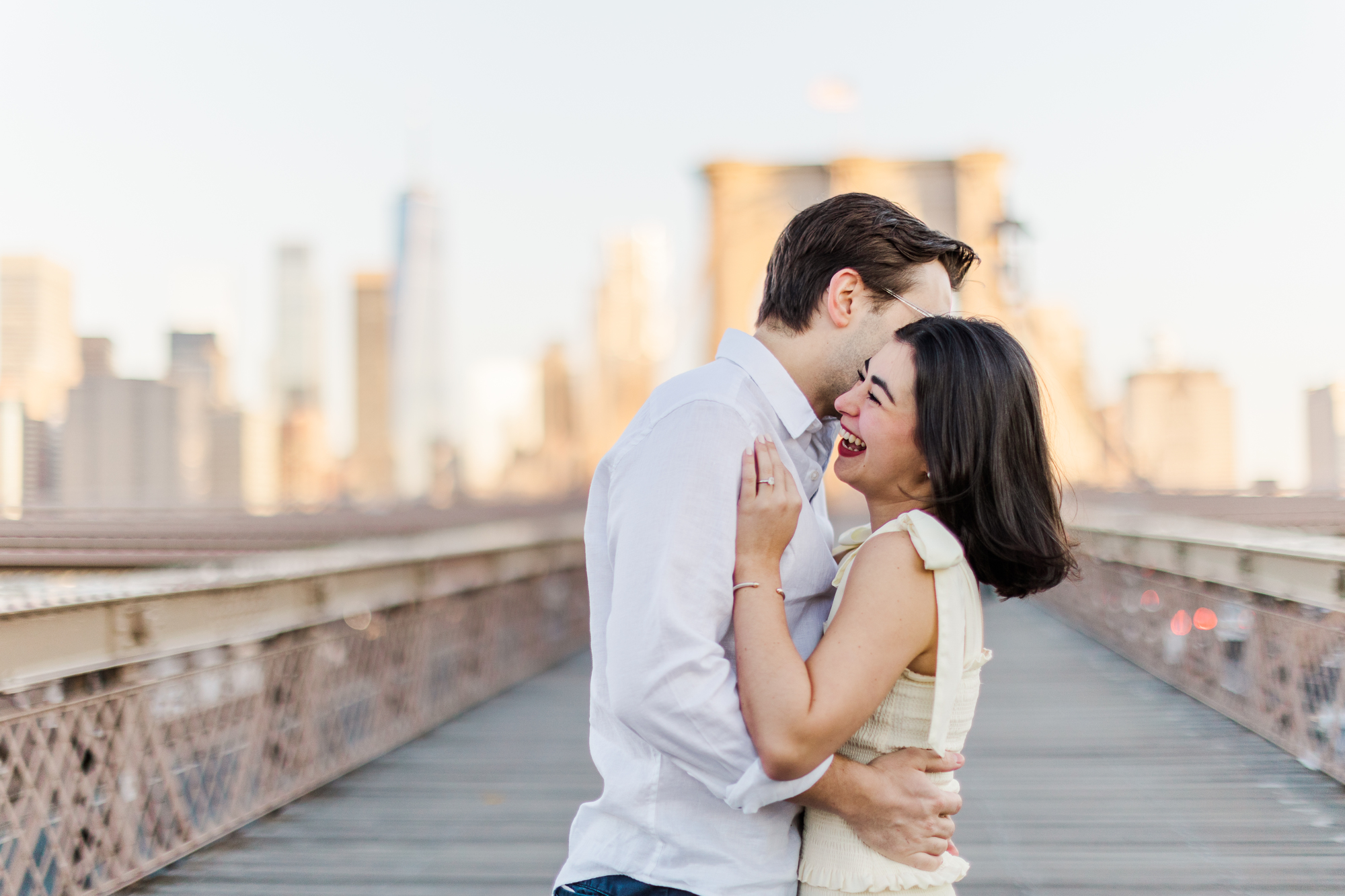 Jaw - Dropping Engagement Shoot on the Brooklyn Bridge