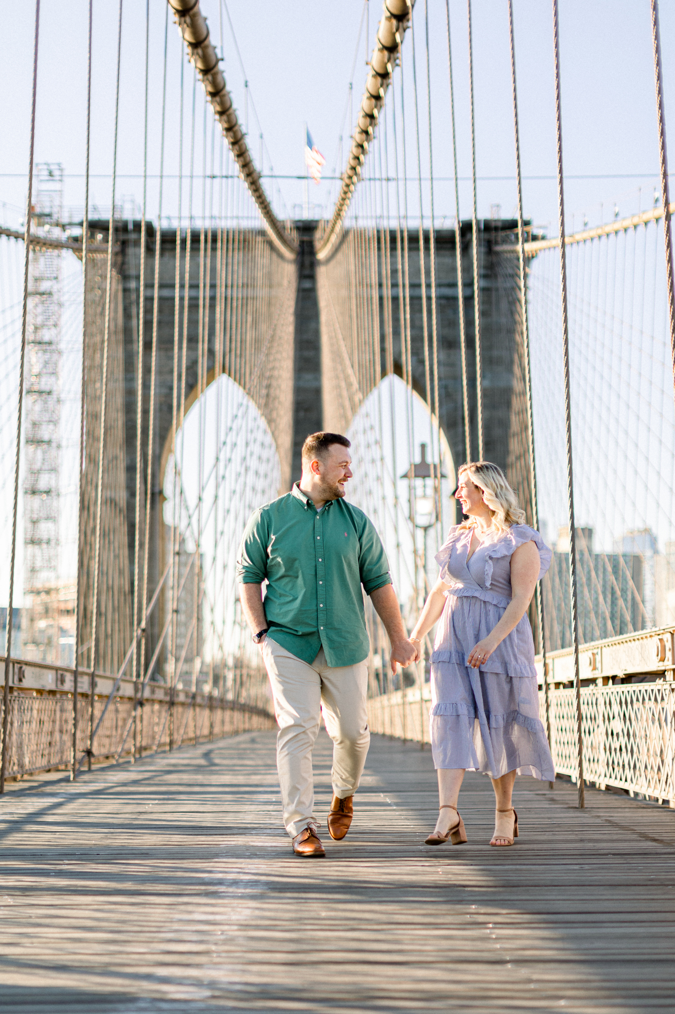 Fun Brooklyn Bridge Park Engagement Photos