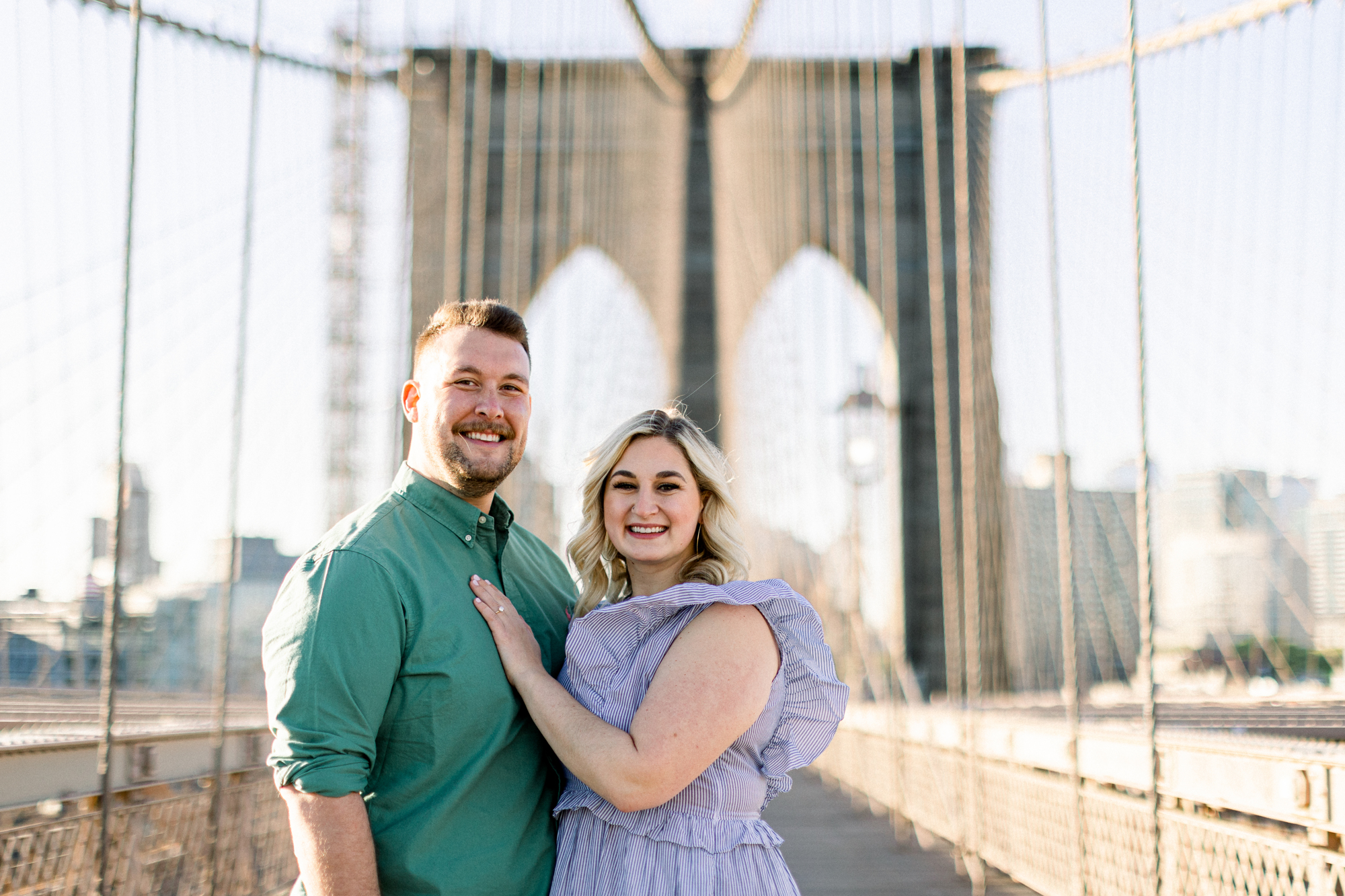 Candid Brooklyn Bridge Park Engagement Photos