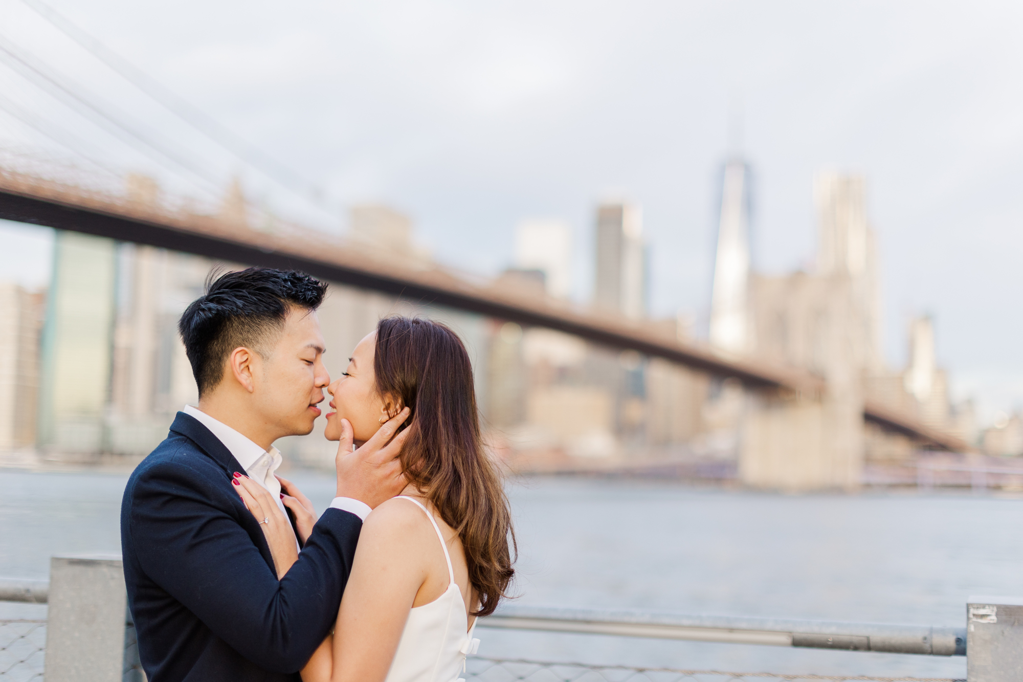 The Best Time of Year for Timeless DUMBO Engagement Photos