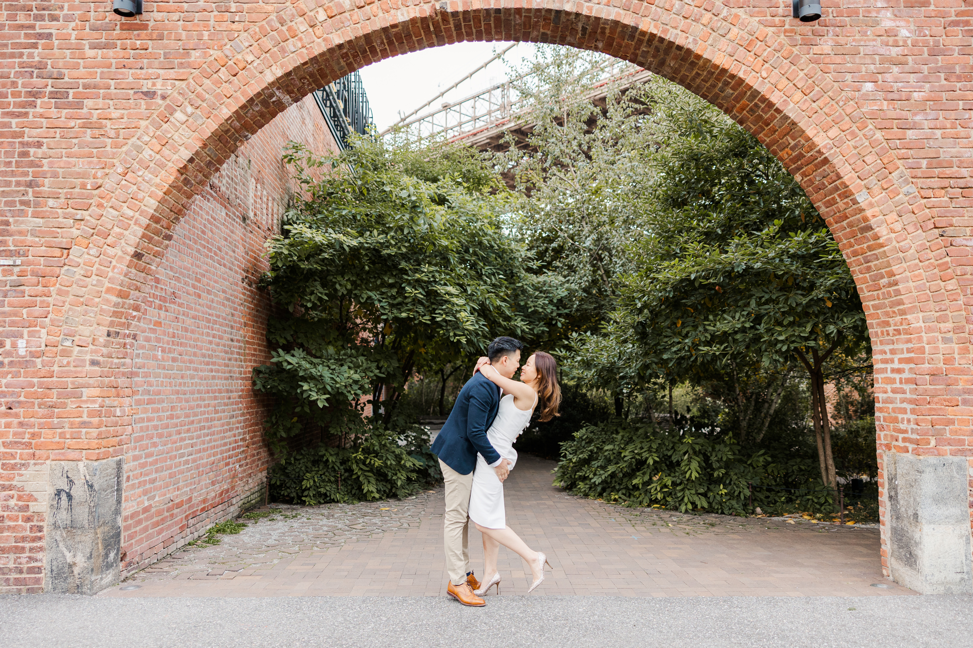 The Best Time of Year for Romantic DUMBO Engagement Photos
