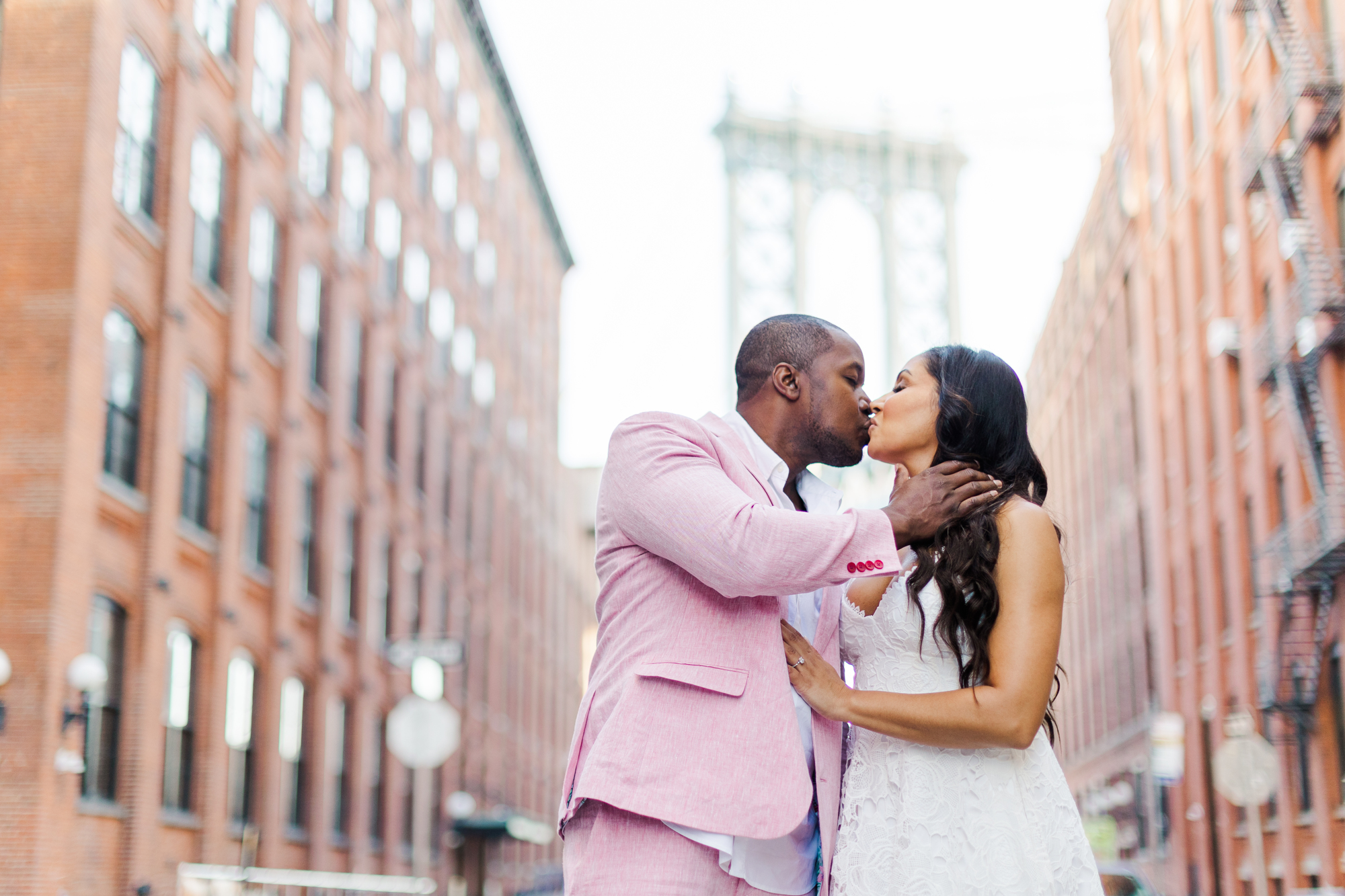 Iconic Engagement Photos on the Brooklyn Bridge