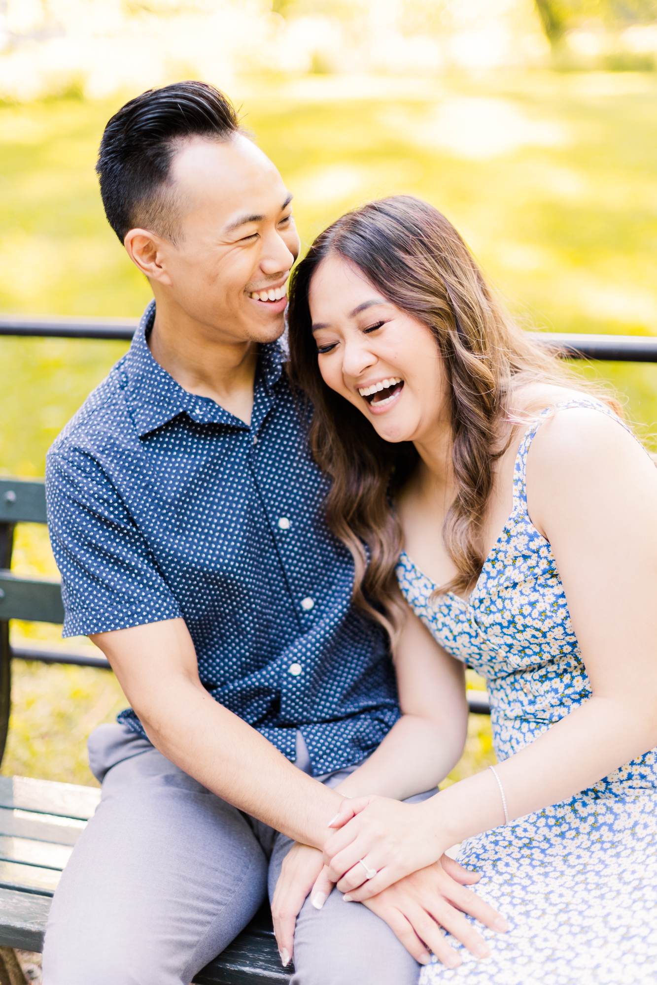 Vibrant Engagement Photos in Central Park, New York