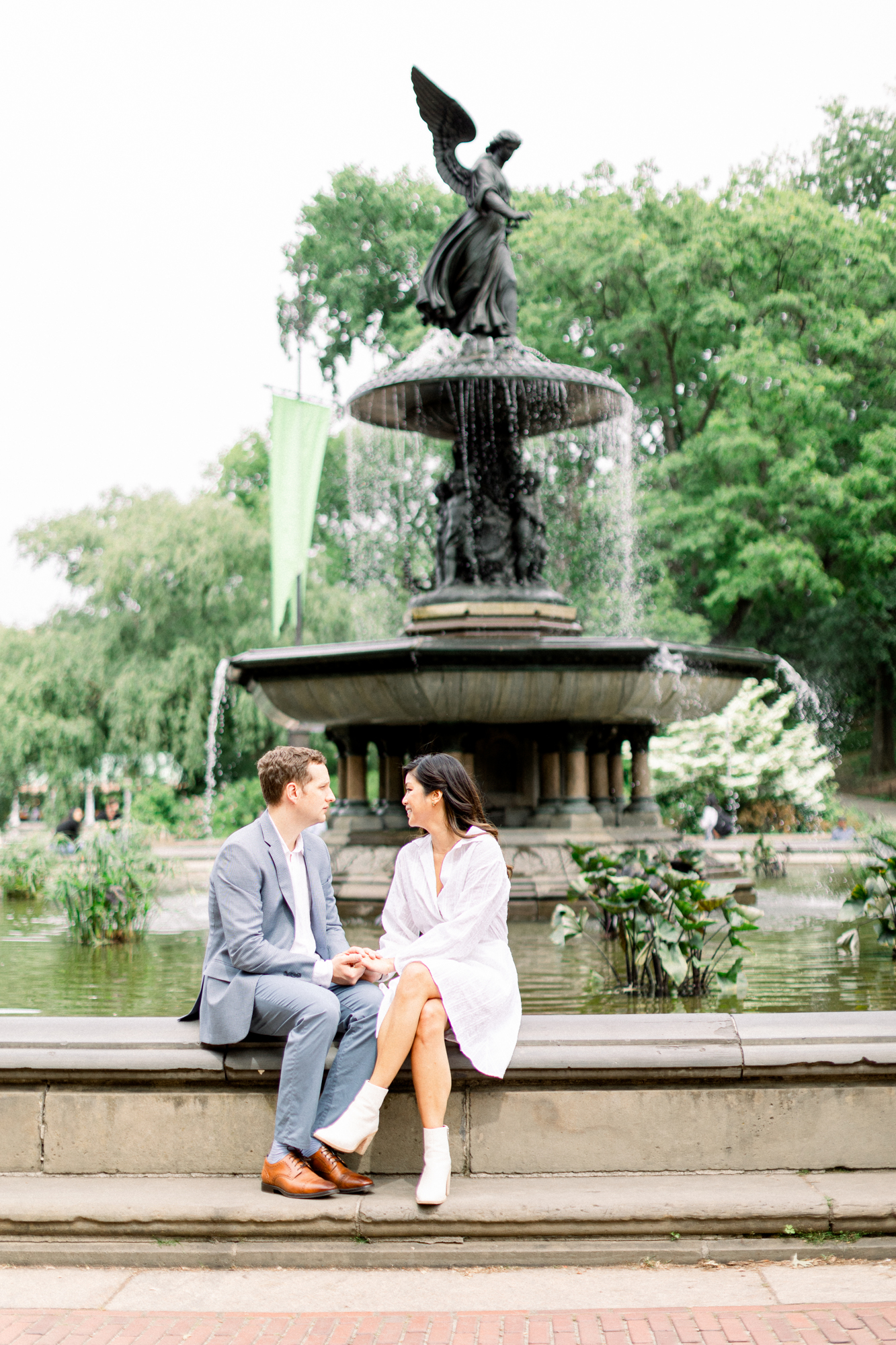 Stunning Bethesda Terrace Engagement Photos