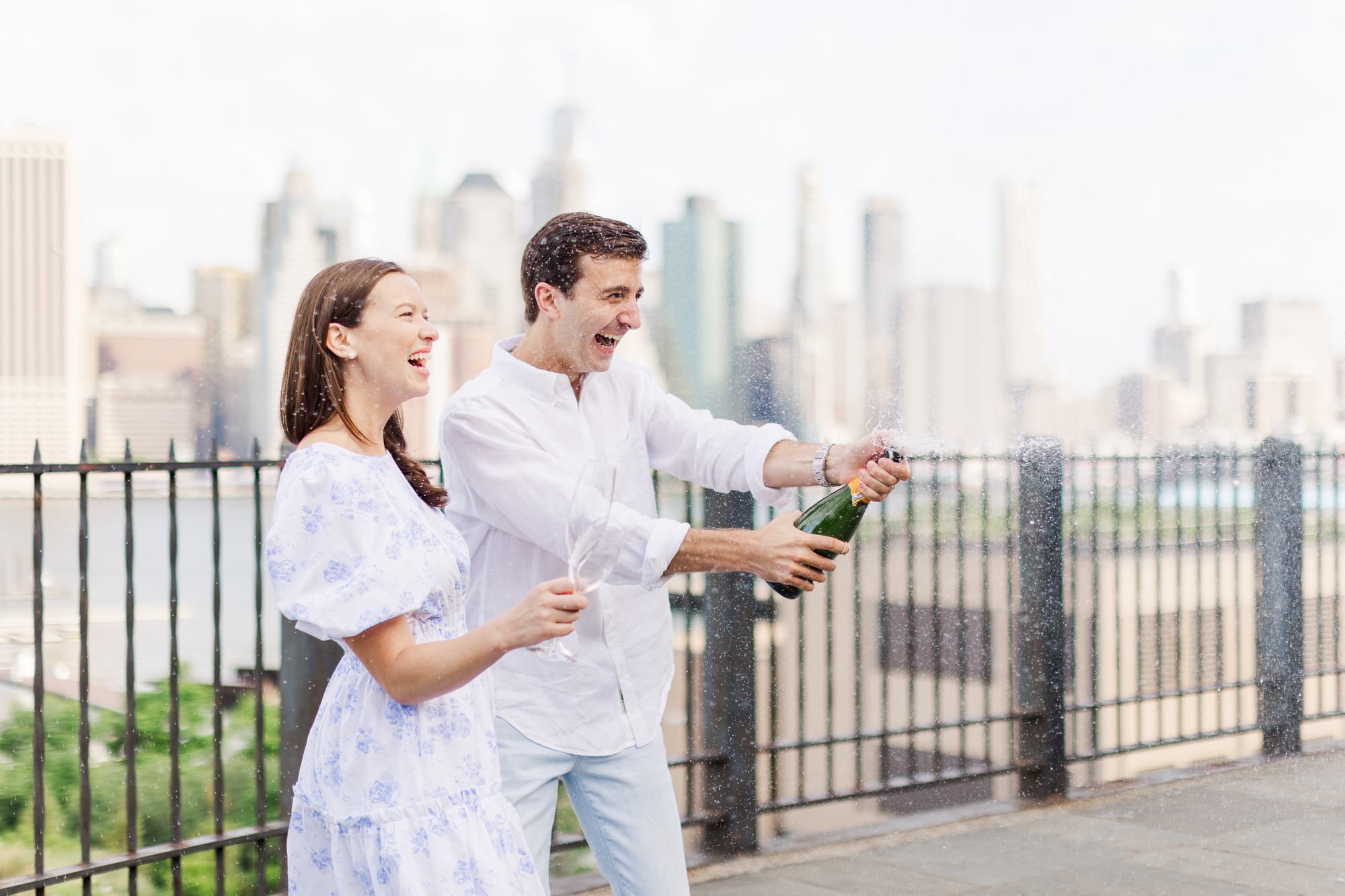 Romantic Brooklyn Heights Engagement Photos
