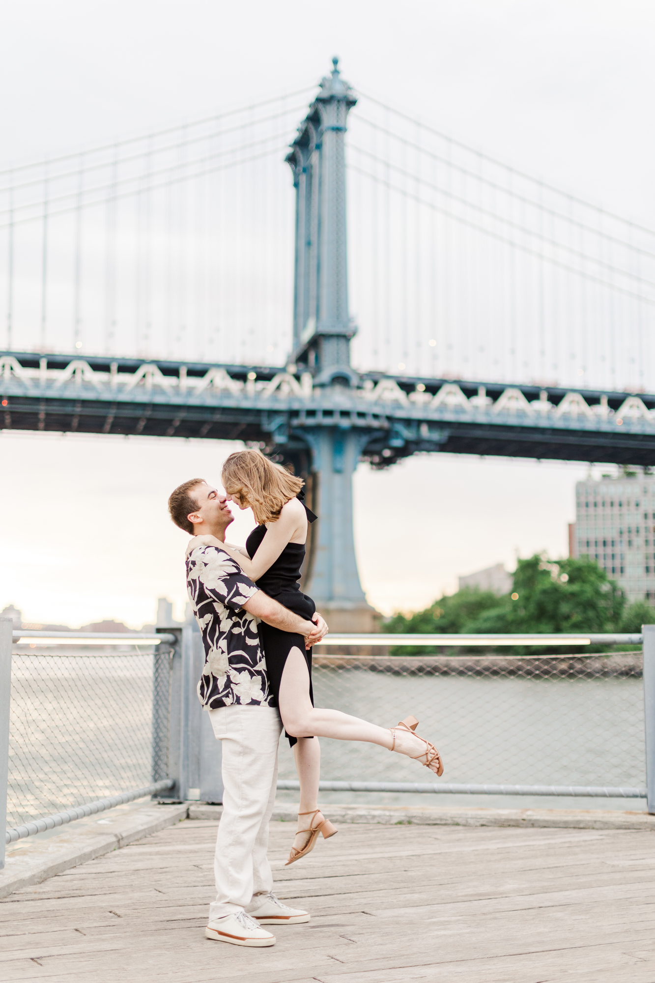 Cute DUMBO Engagement Photography