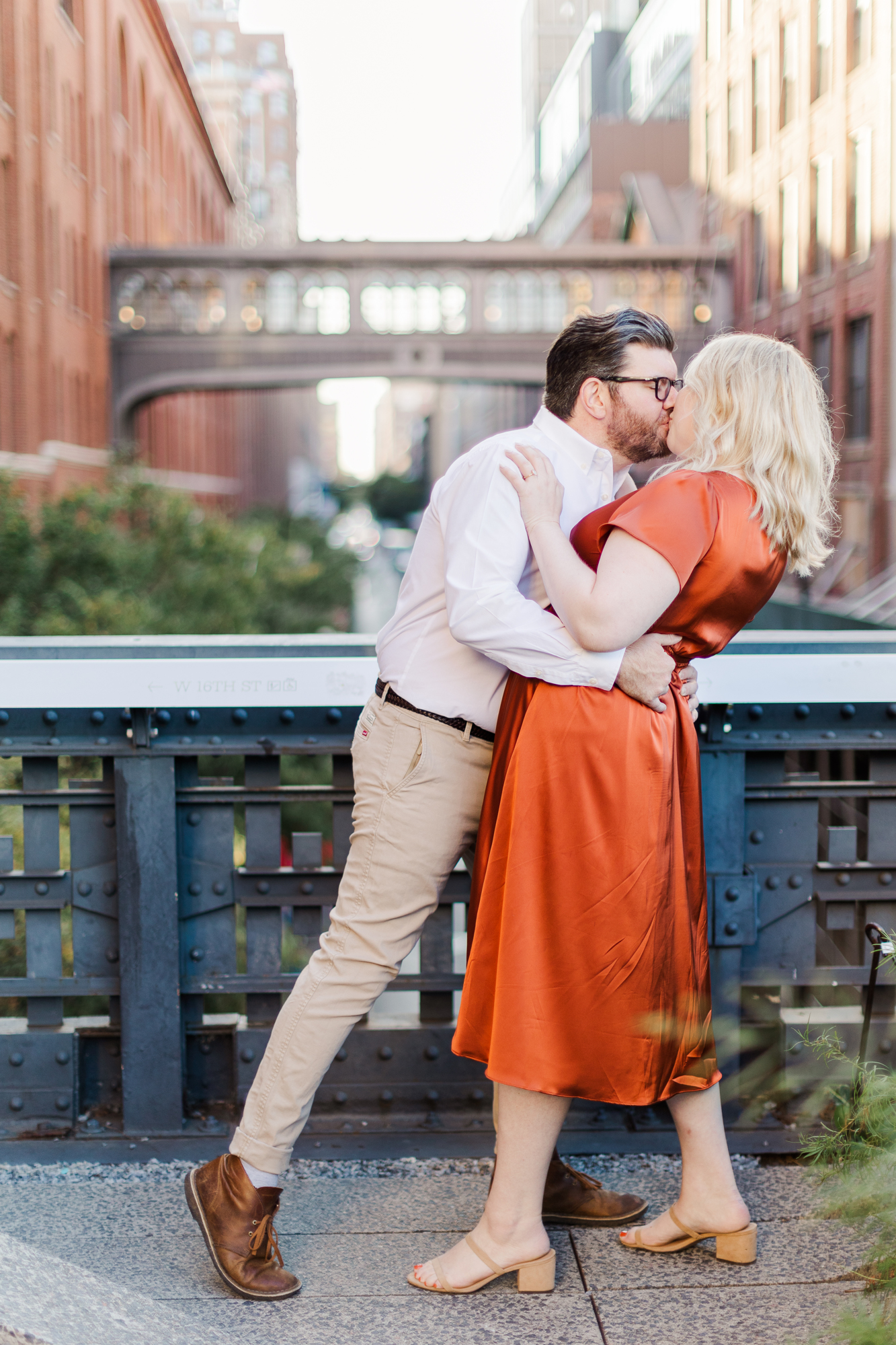 Intimate High Line Engagement Photo Shoot