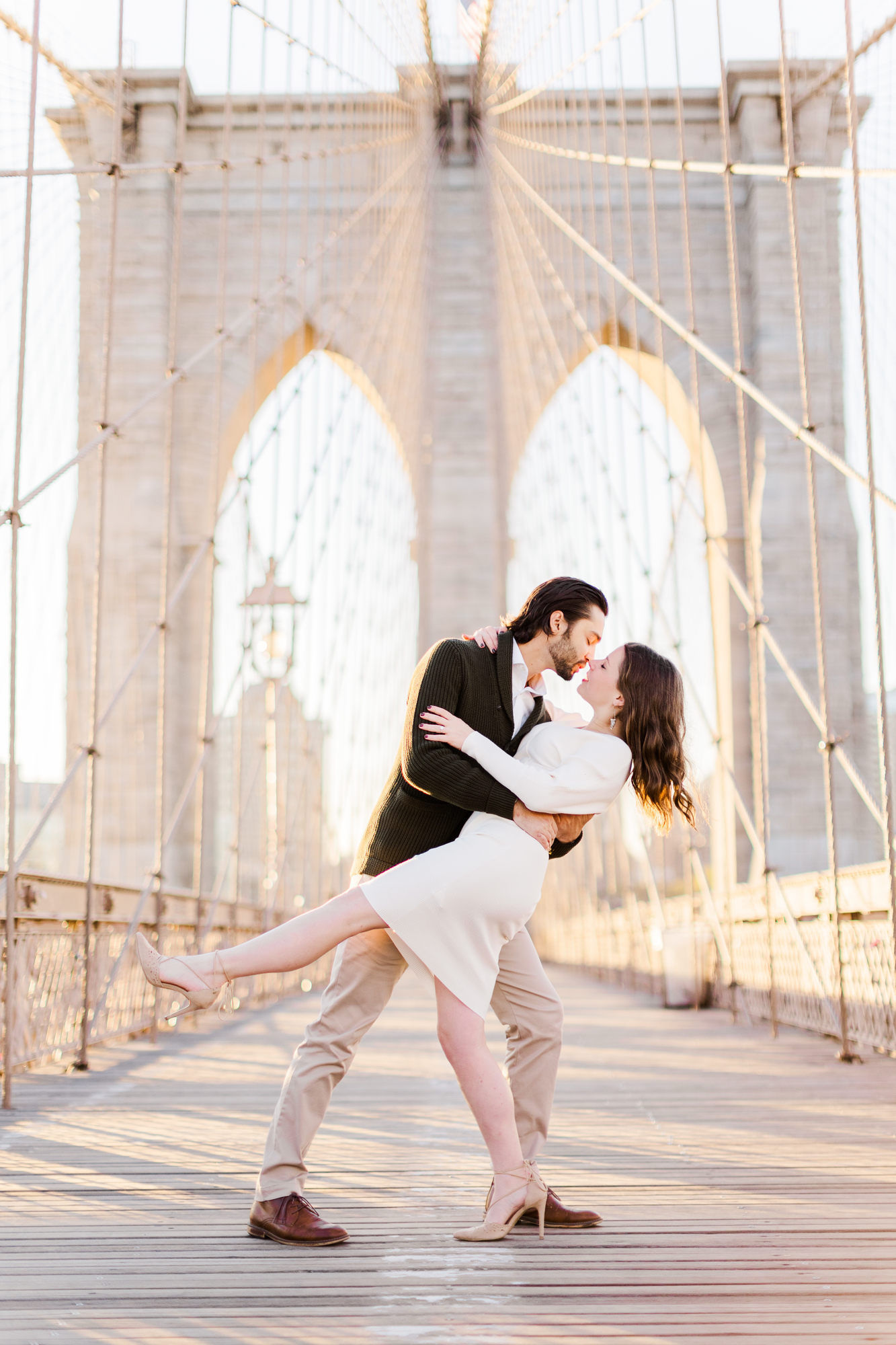 Charming Brooklyn Bridge Park Engagement Pictures