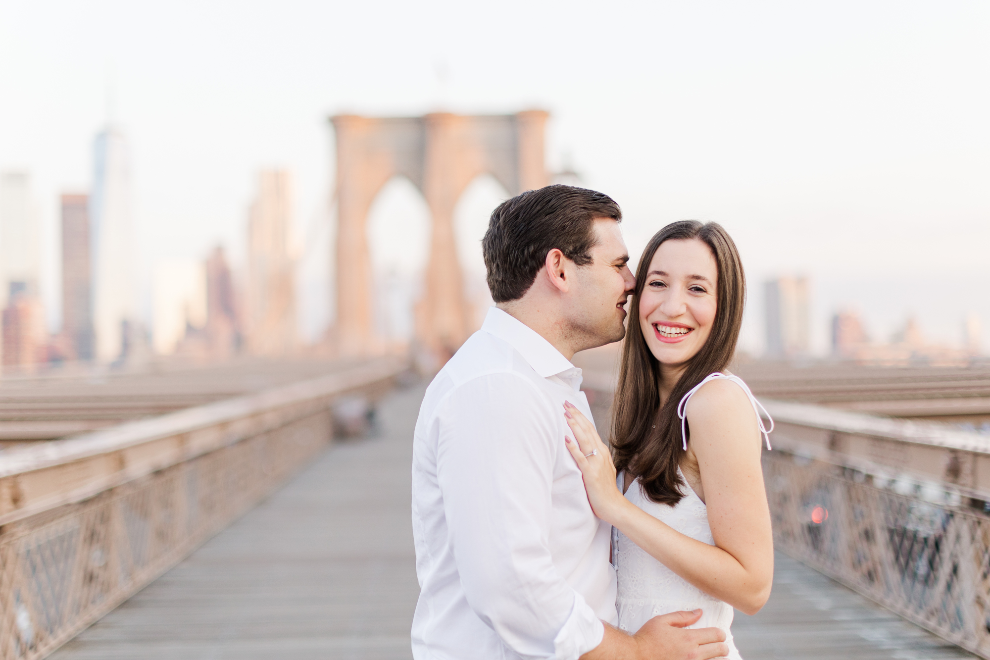 Lovely Brooklyn Bridge Engagement Photography