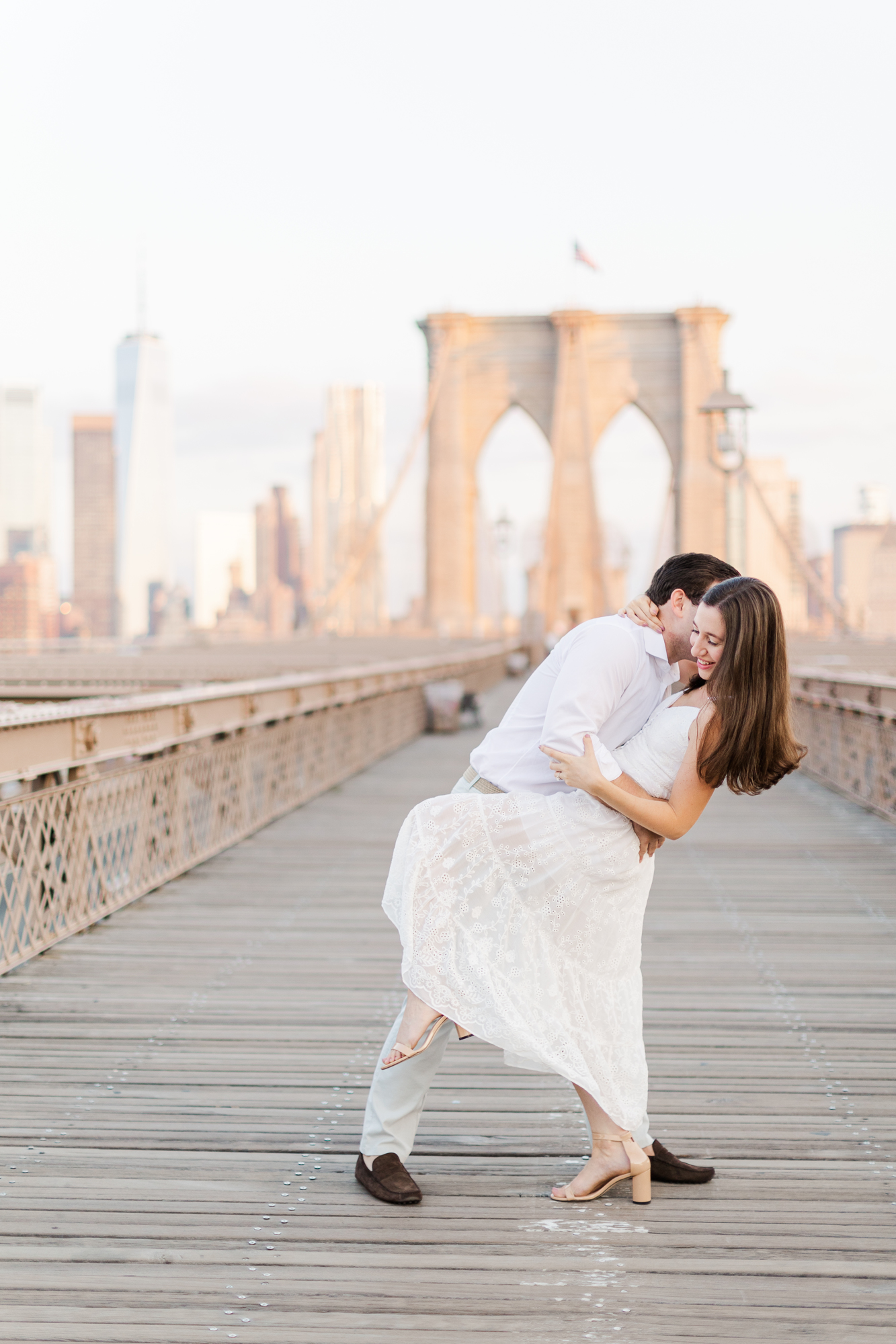 Personal Brooklyn Bridge Engagement Photography