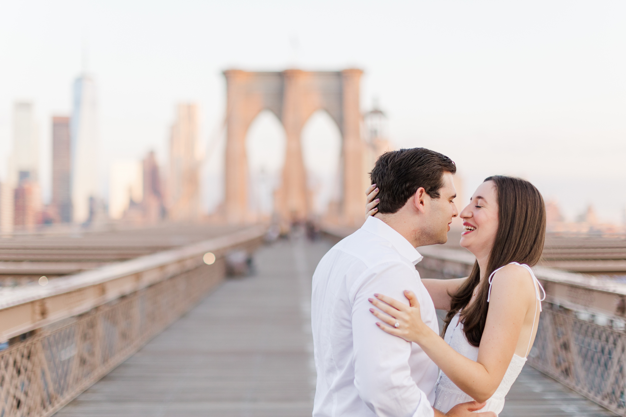 Sentimental Brooklyn Bridge Engagement Photography