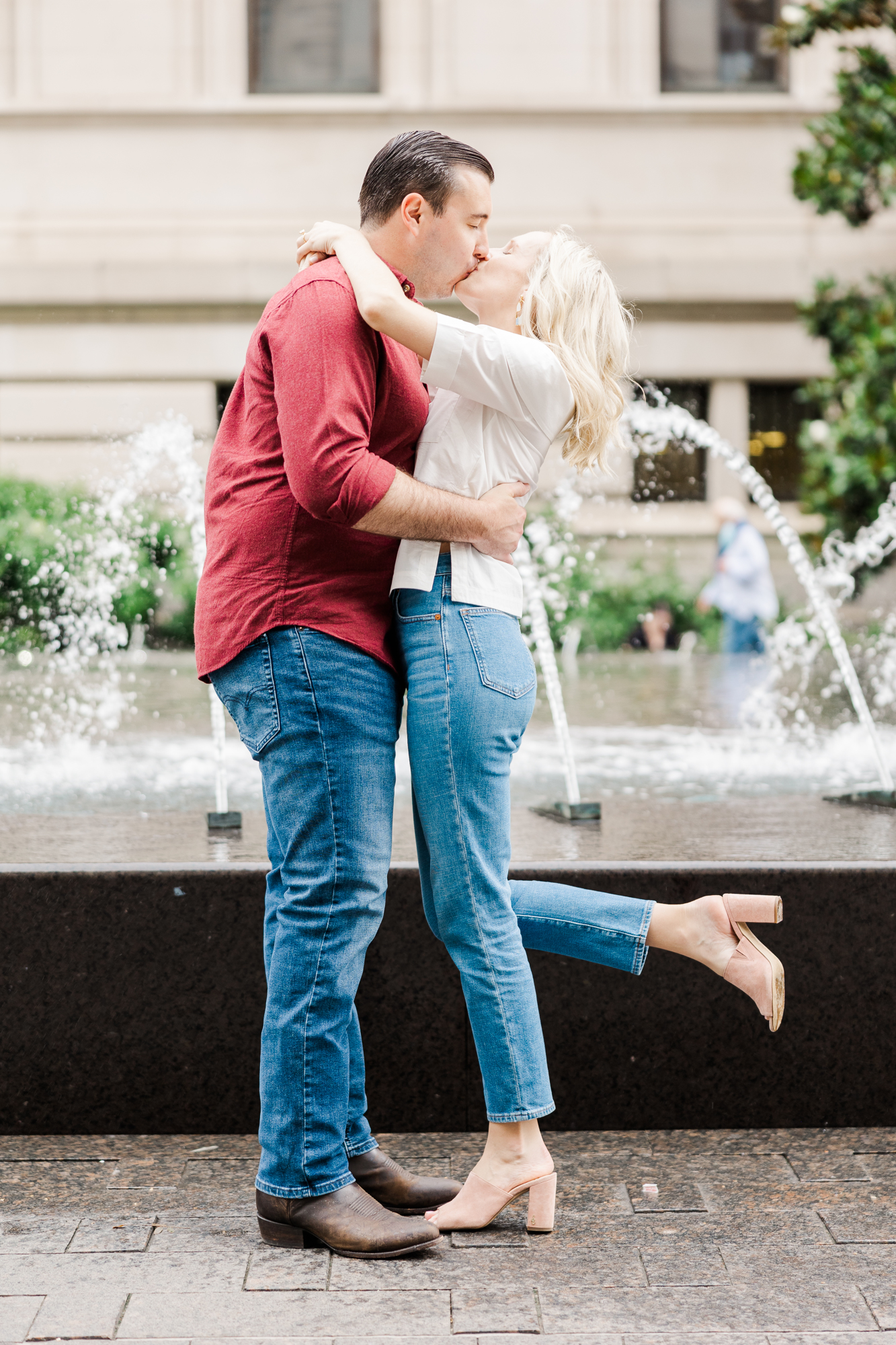 Elegant Engagement Session at Top of the Rock