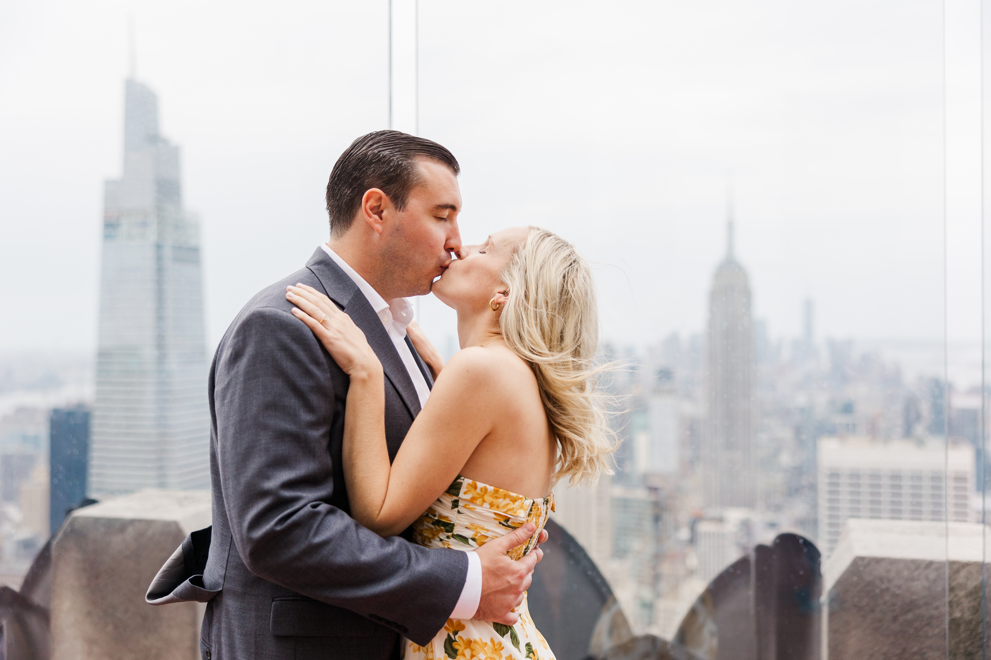 Iconic Engagement Session at Top of the Rock