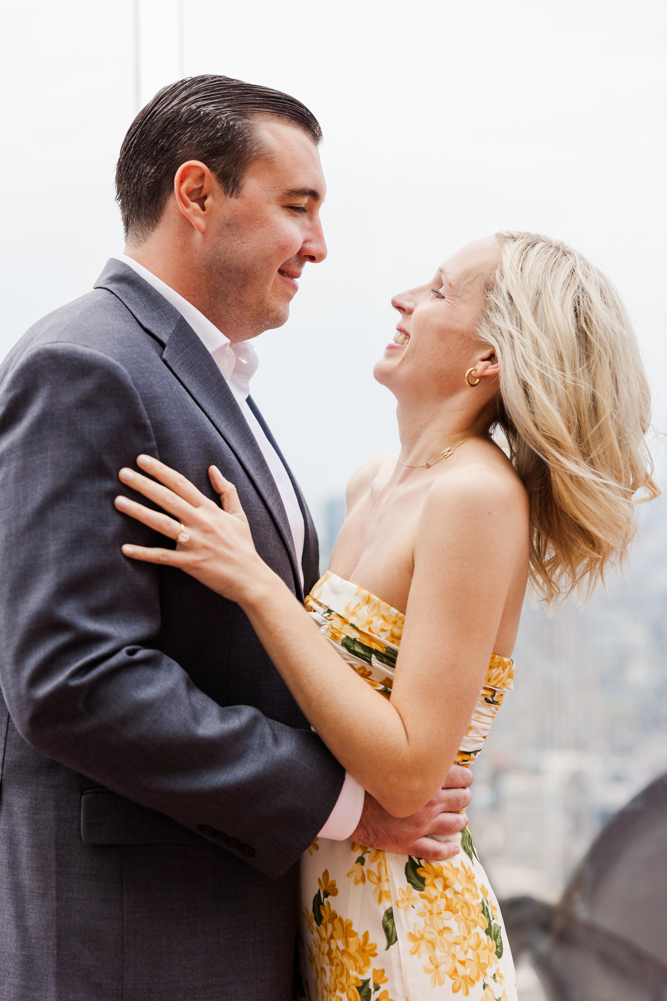 Beautiful Engagement Session at Top of the Rock