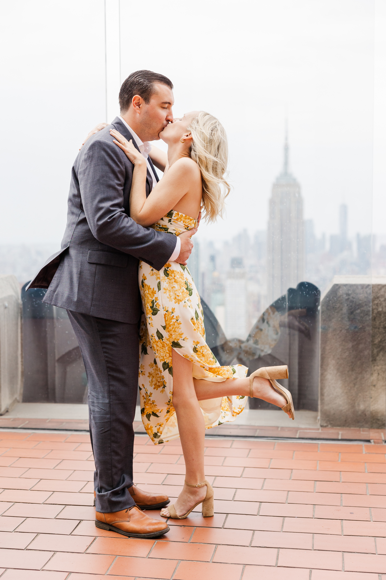 Timeless Engagement Session at Top of the Rock