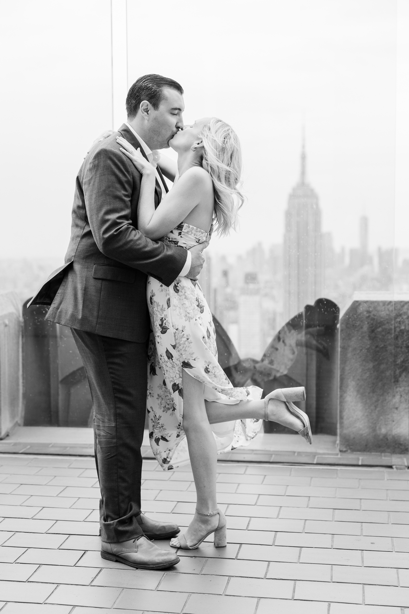 Fun Engagement Session at Top of the Rock