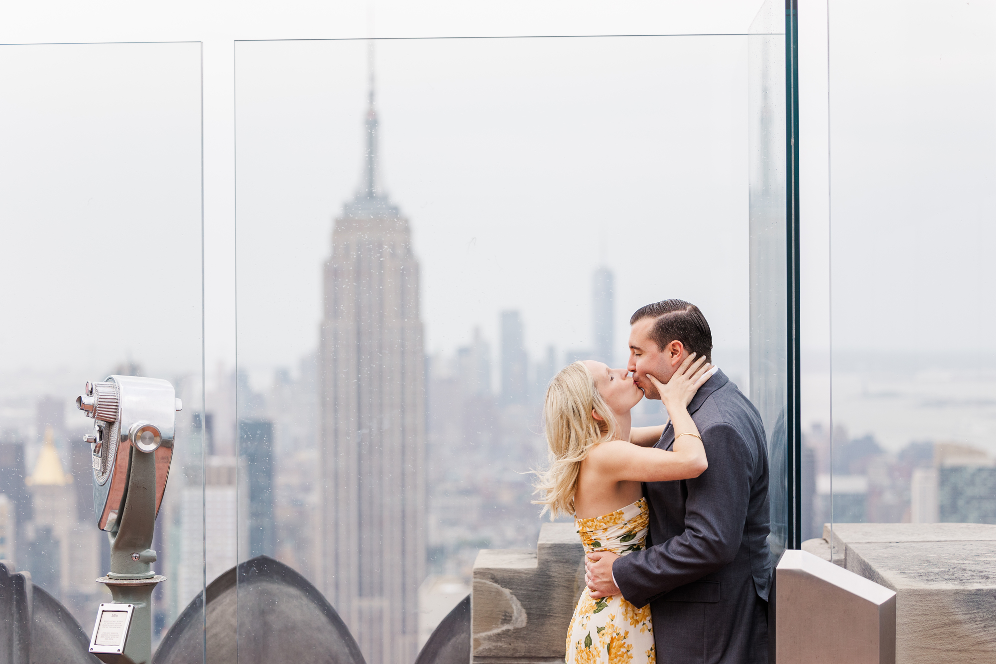 Intimate Engagement Session at Top of the Rock