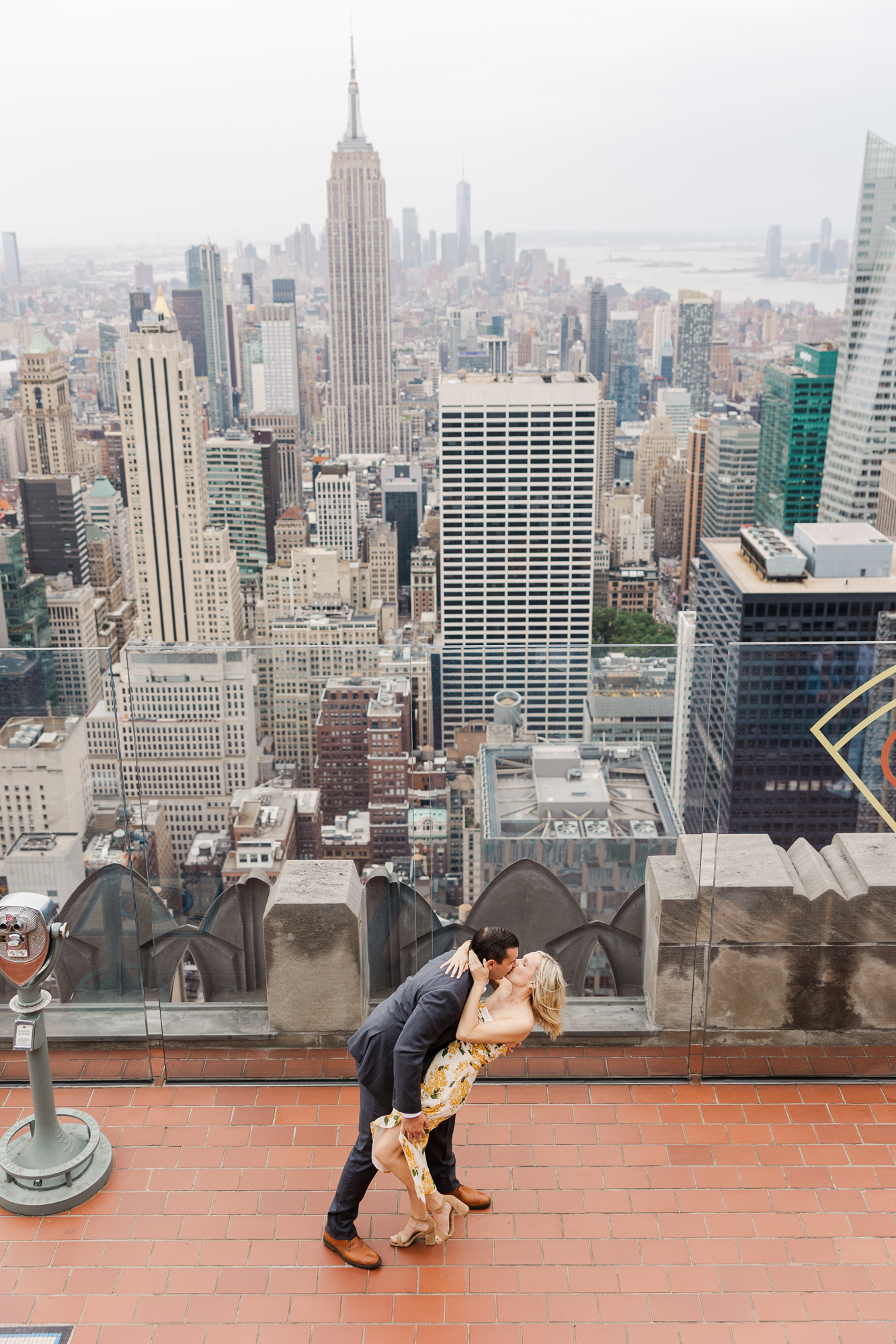 Amazing Top of the Rock Engagement Session