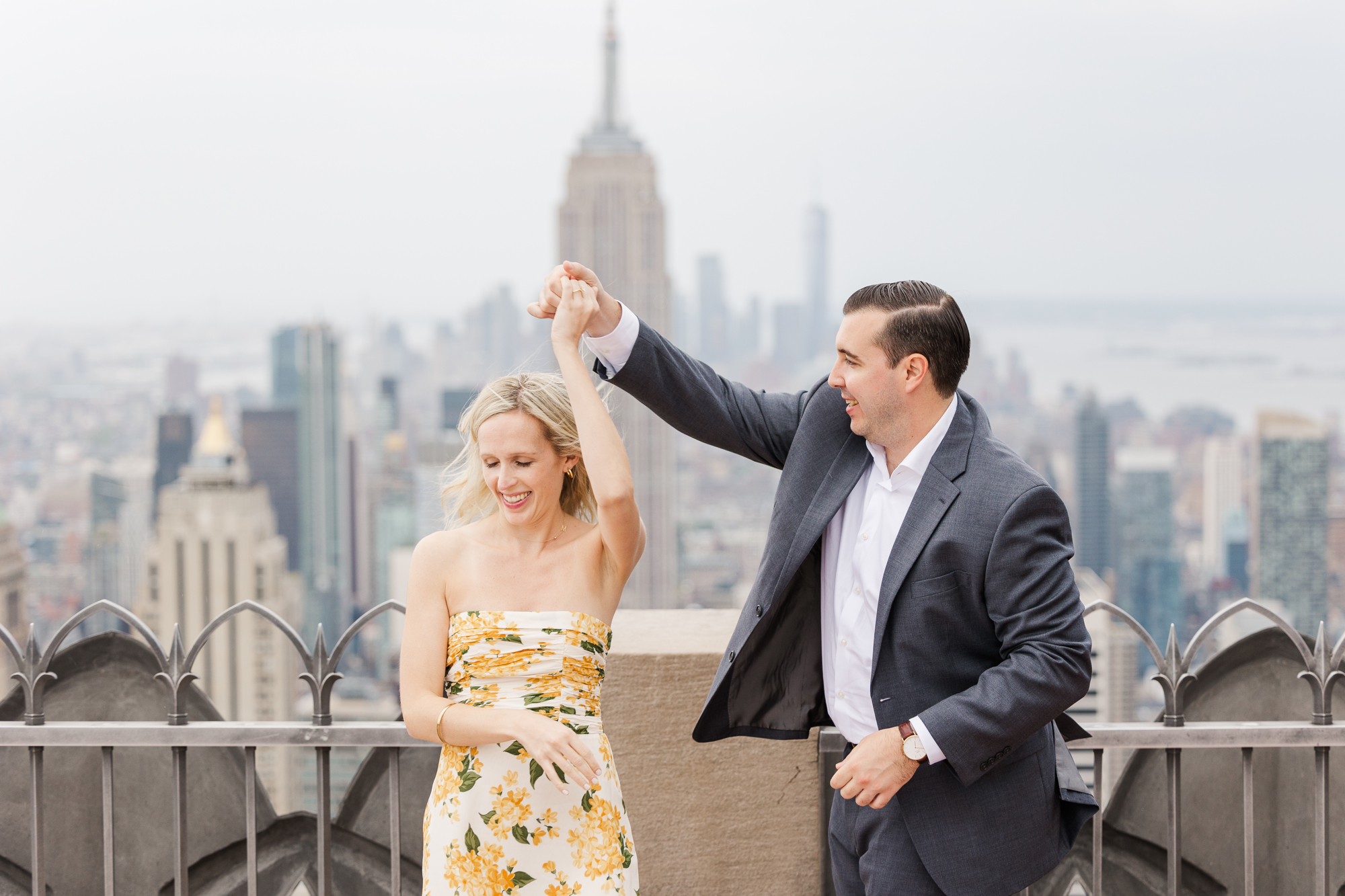 Breathtaking Top of the Rock Engagement Session