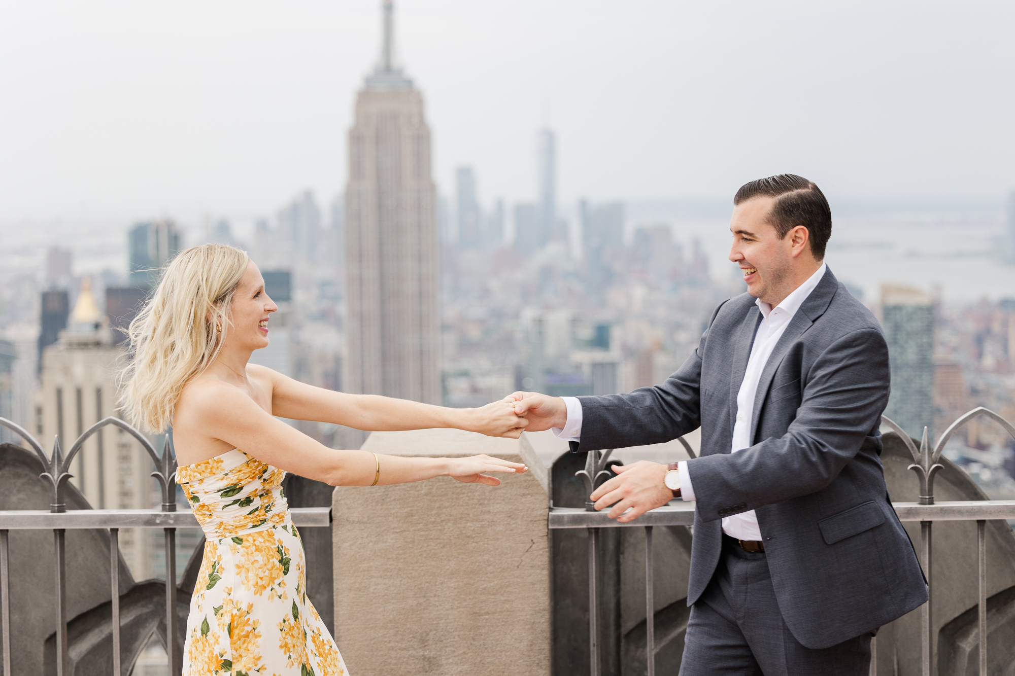 Iconic Top of the Rock Engagement Session