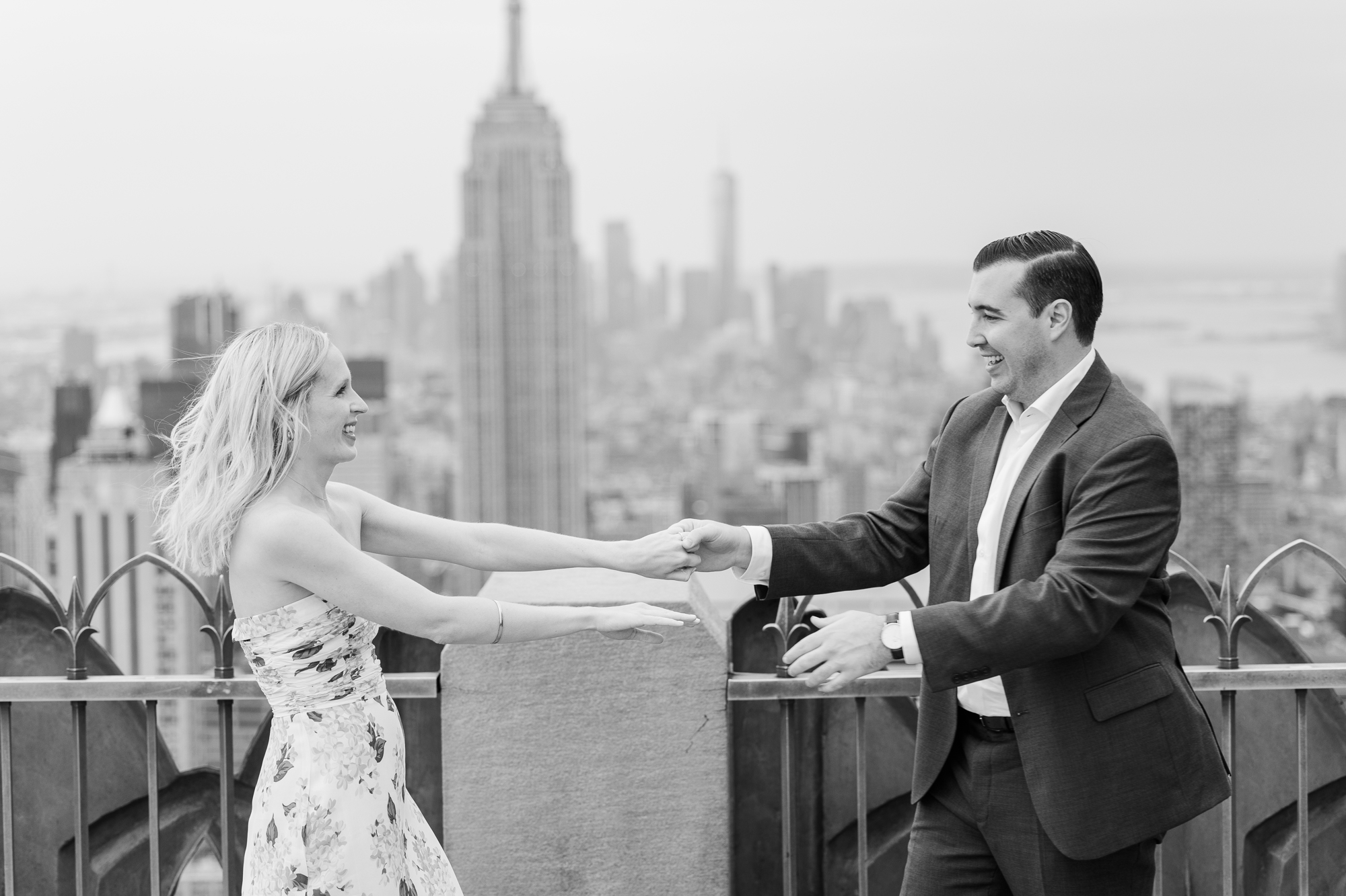 Magical Top of the Rock Engagement Session