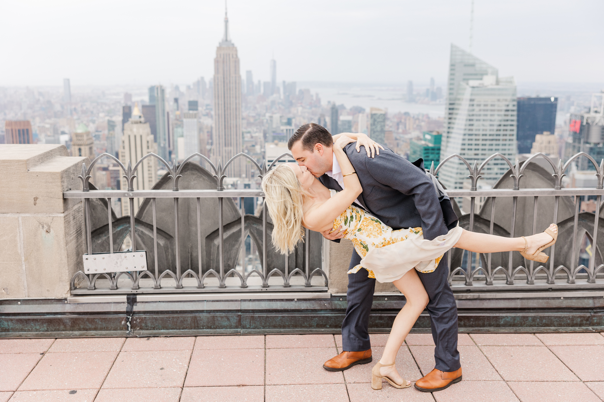 Beautiful Top of the Rock Engagement Session