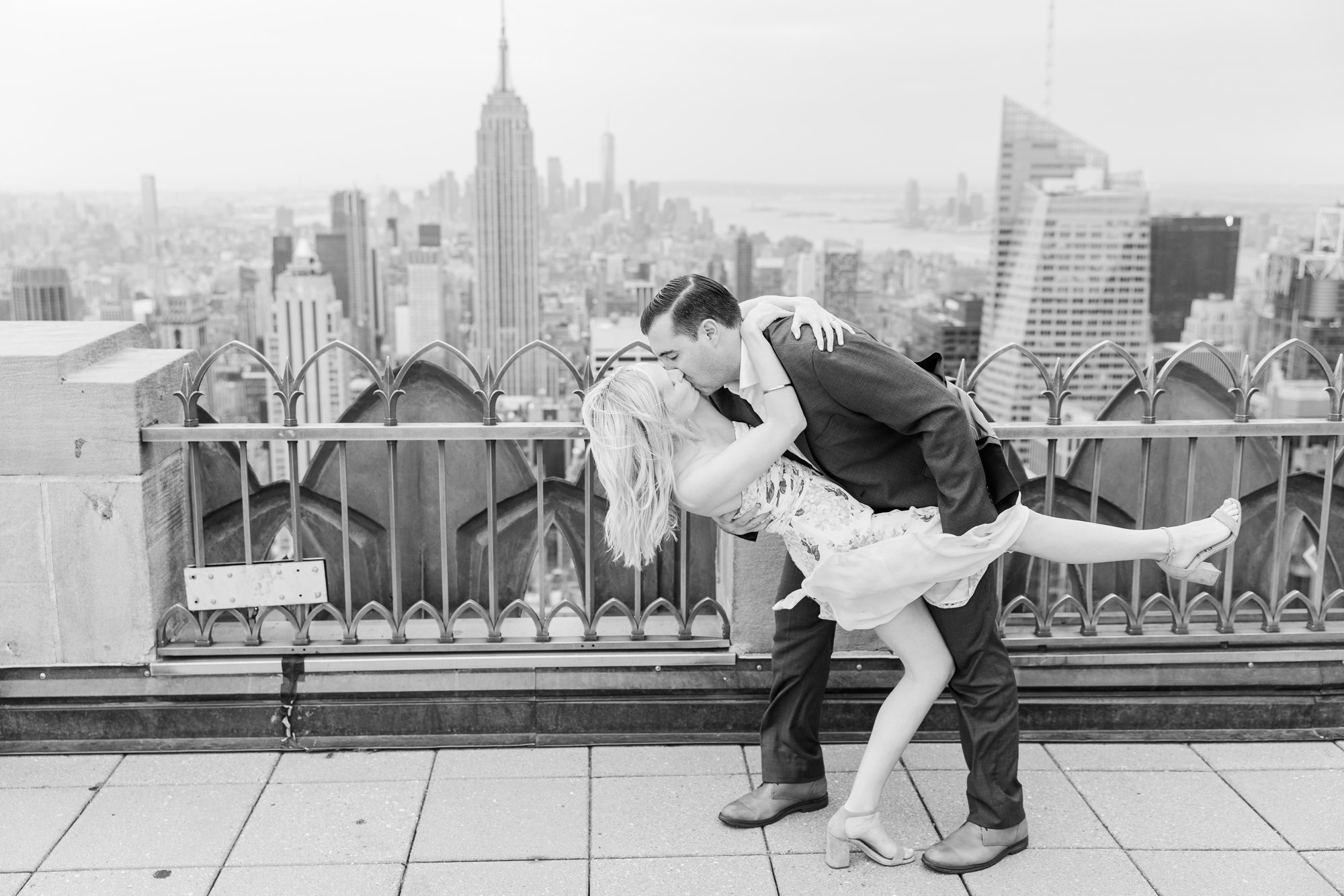 Vibrant Top of the Rock Engagement Session
