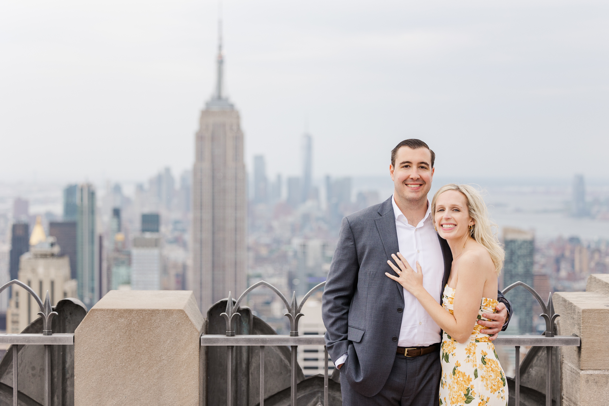 Timeless Top of the Rock Engagement Session