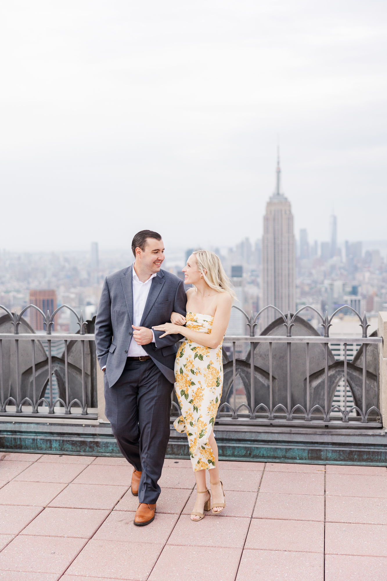 Intimate Top of the Rock Engagement Session