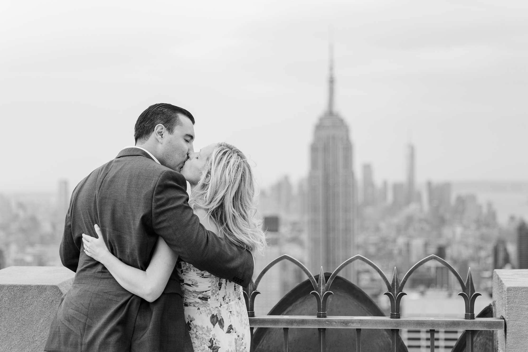 Stunning Top of the Rock Engagement Session