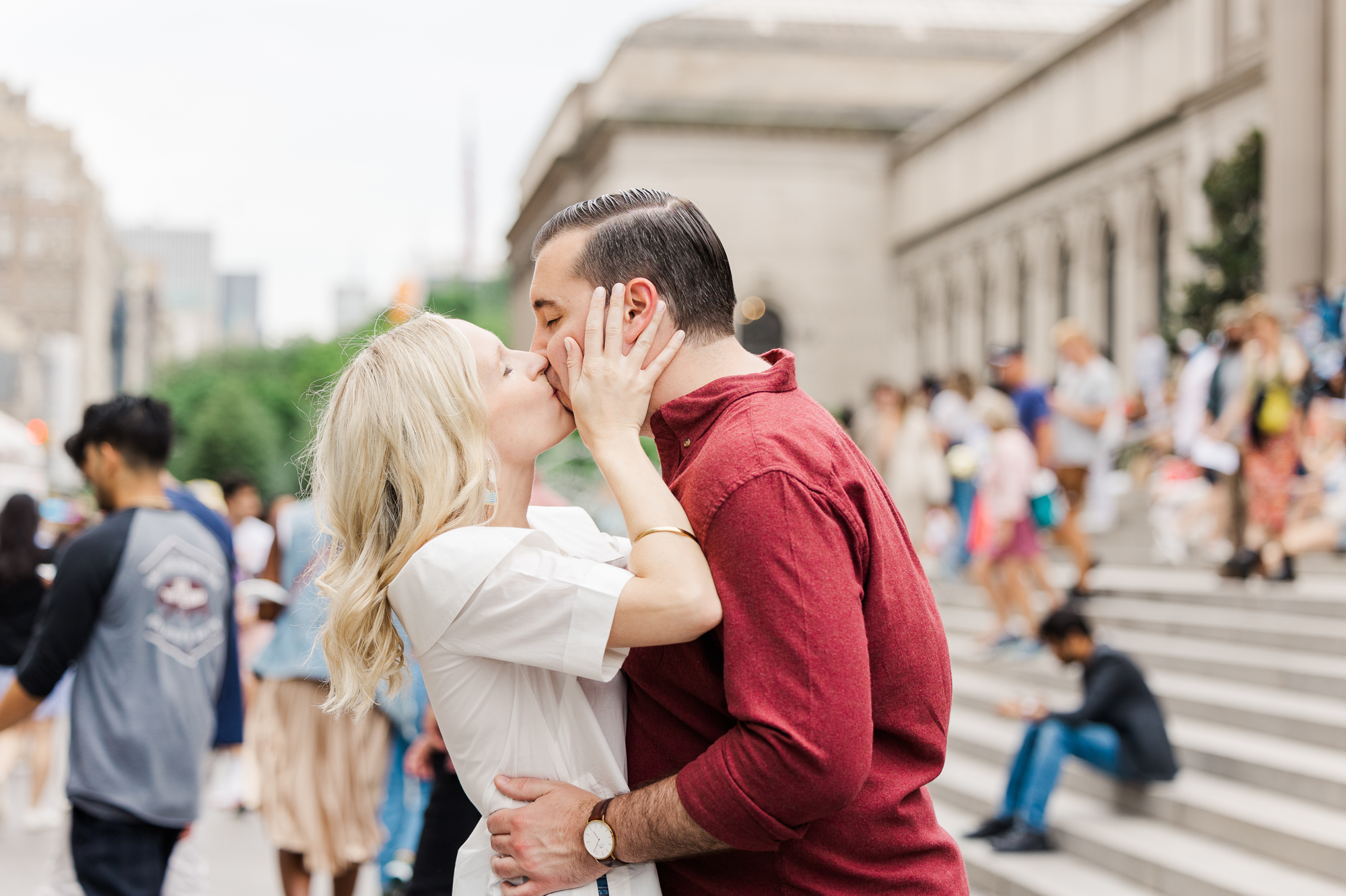 Stylish Engagement Session at Top of the Rock