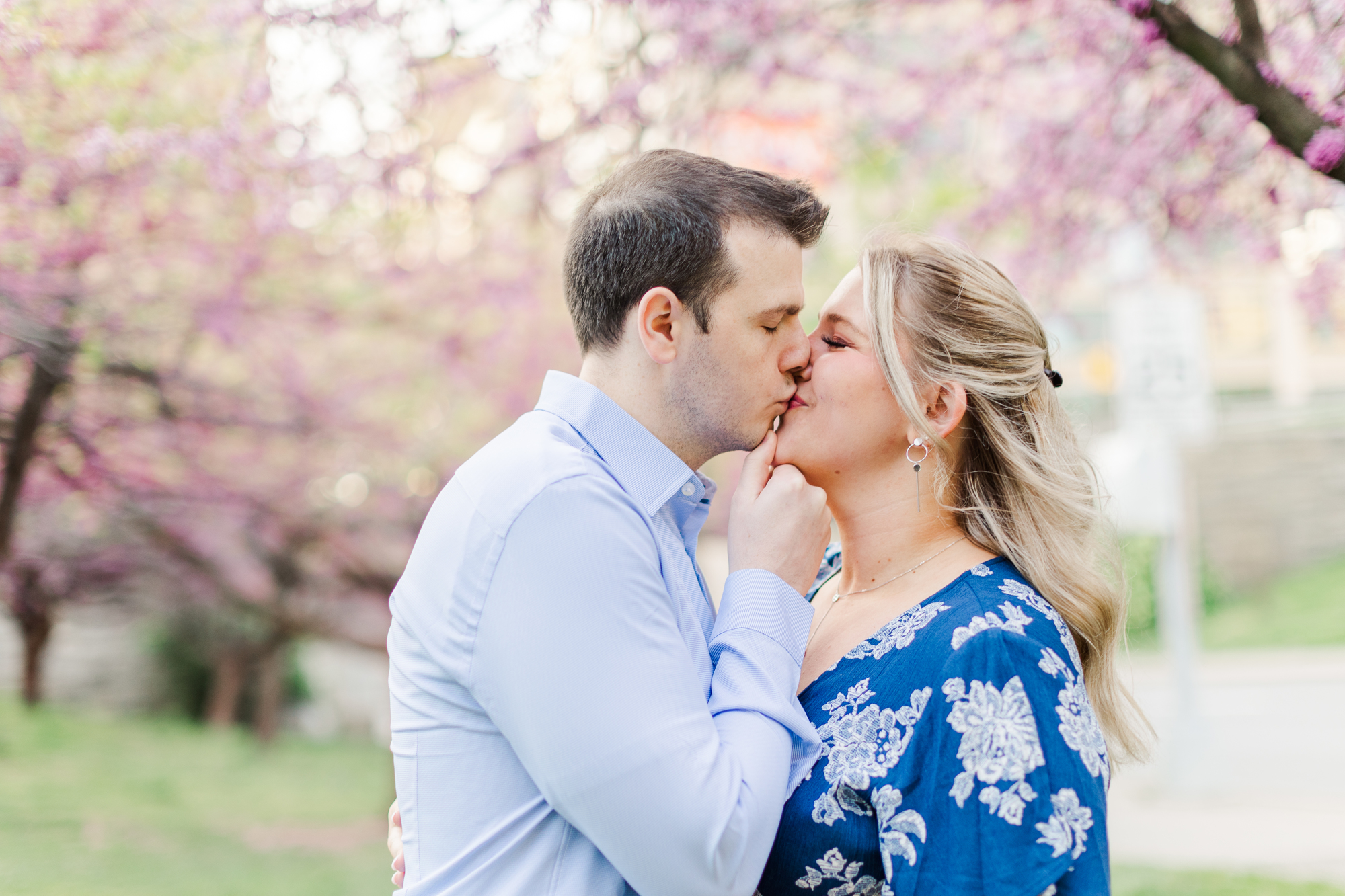 Bright Engagement Pictures in DUMBO