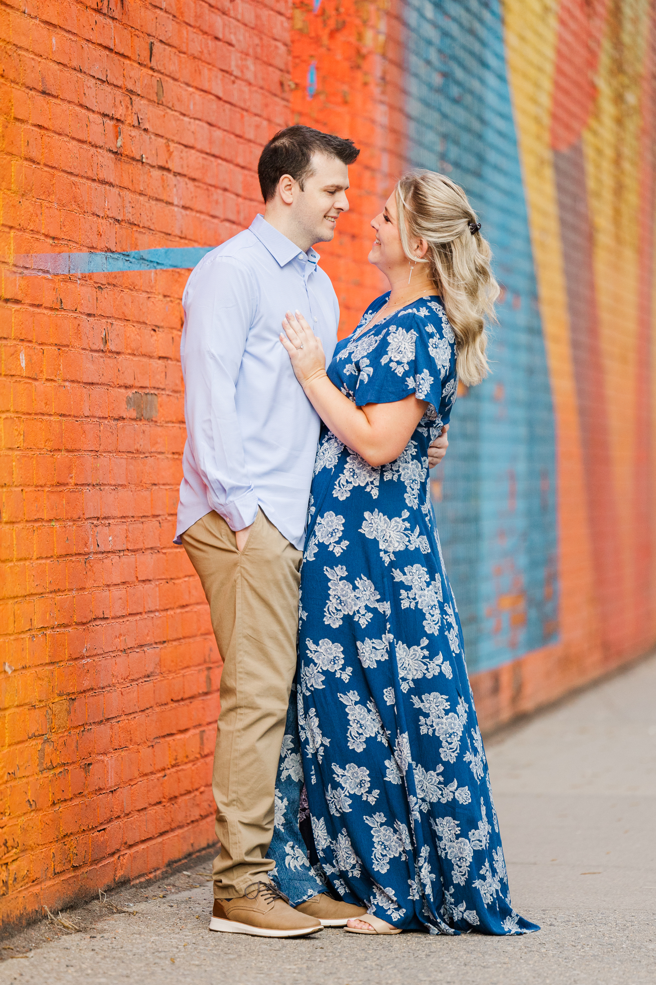 Joyous Engagement Pictures in DUMBO