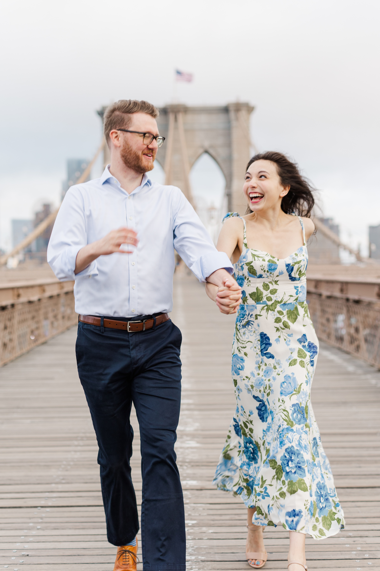Natural Engagement Photos in Brooklyn Heights