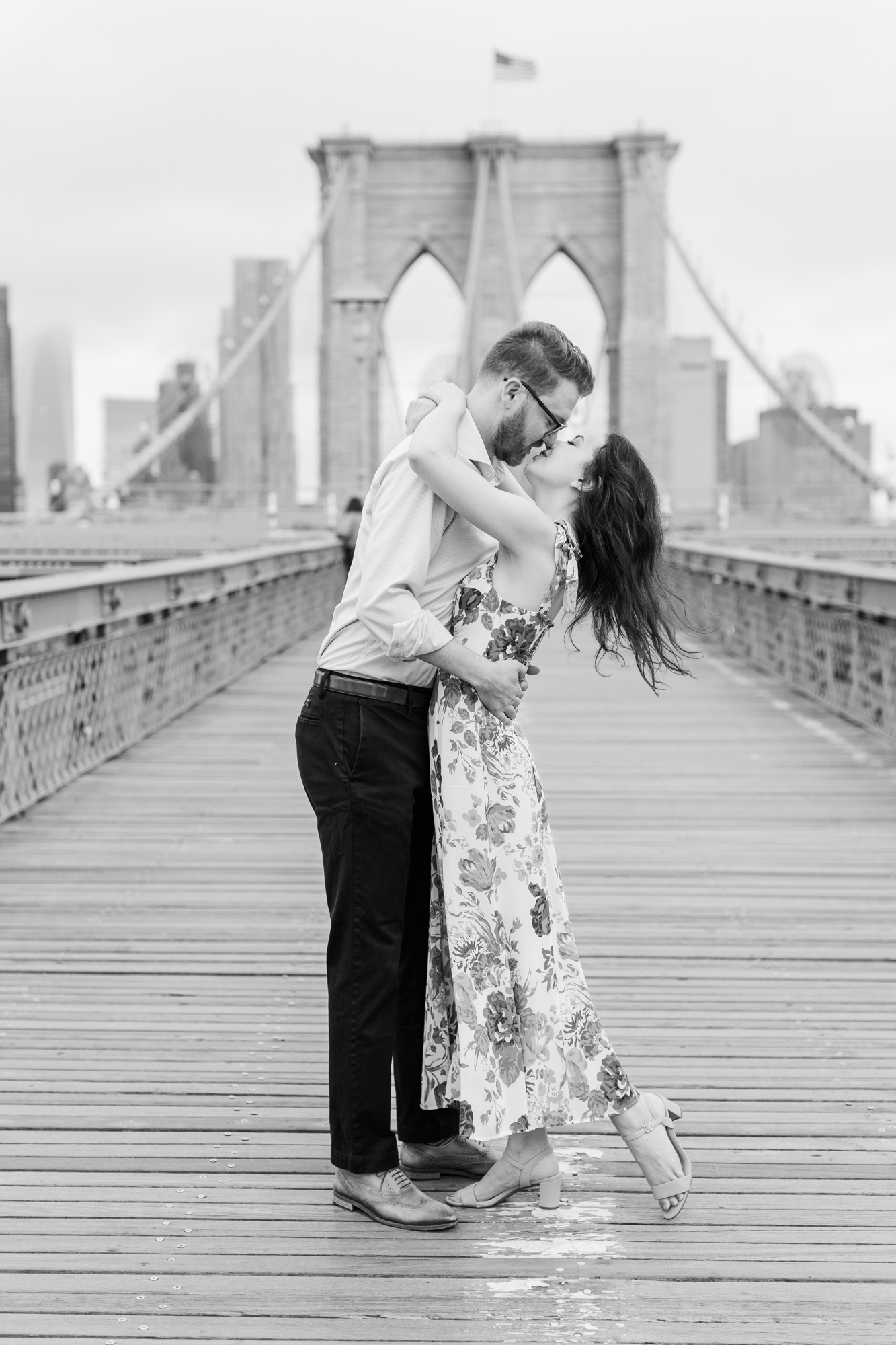 Elegant Engagement Photos in Brooklyn Heights