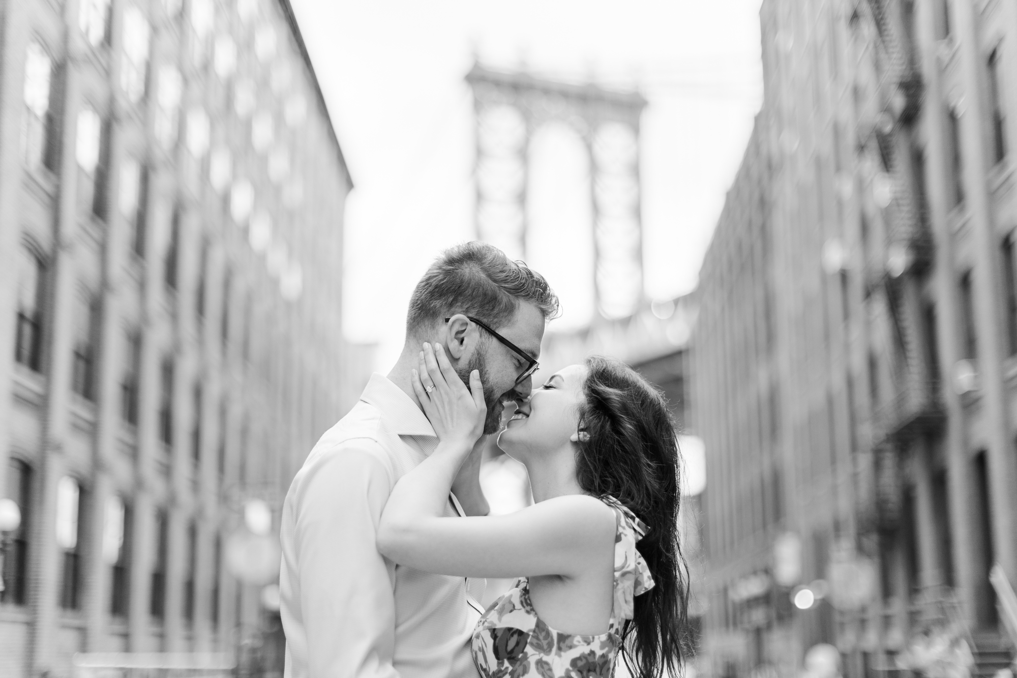 Bright Engagement Photos in Brooklyn Heights